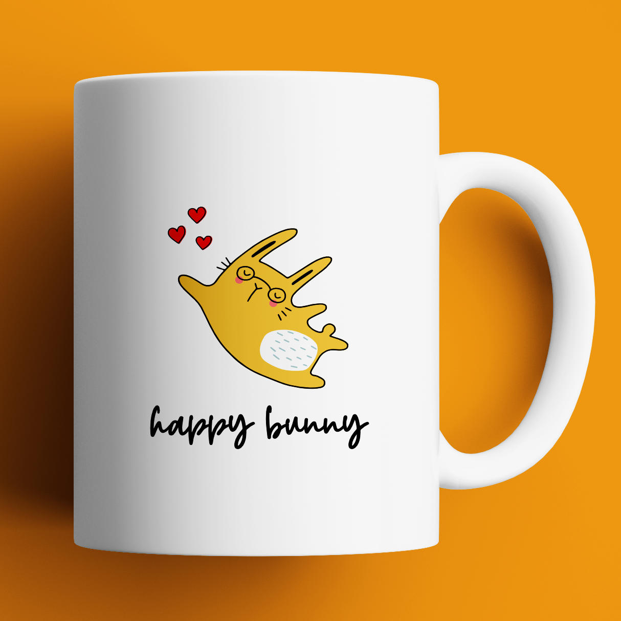 A Happy Bunny mug