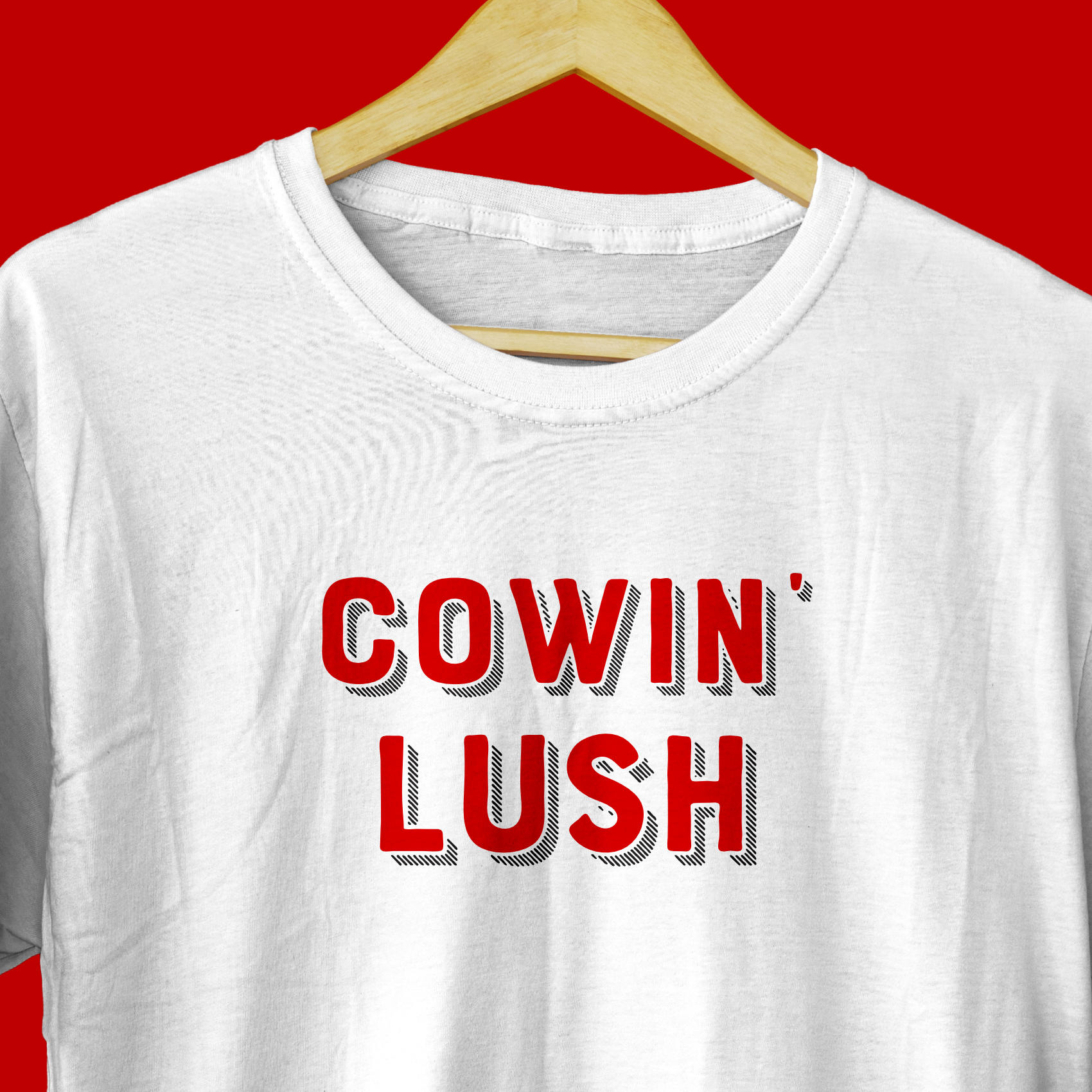 Cowin' Lush T Shirt White