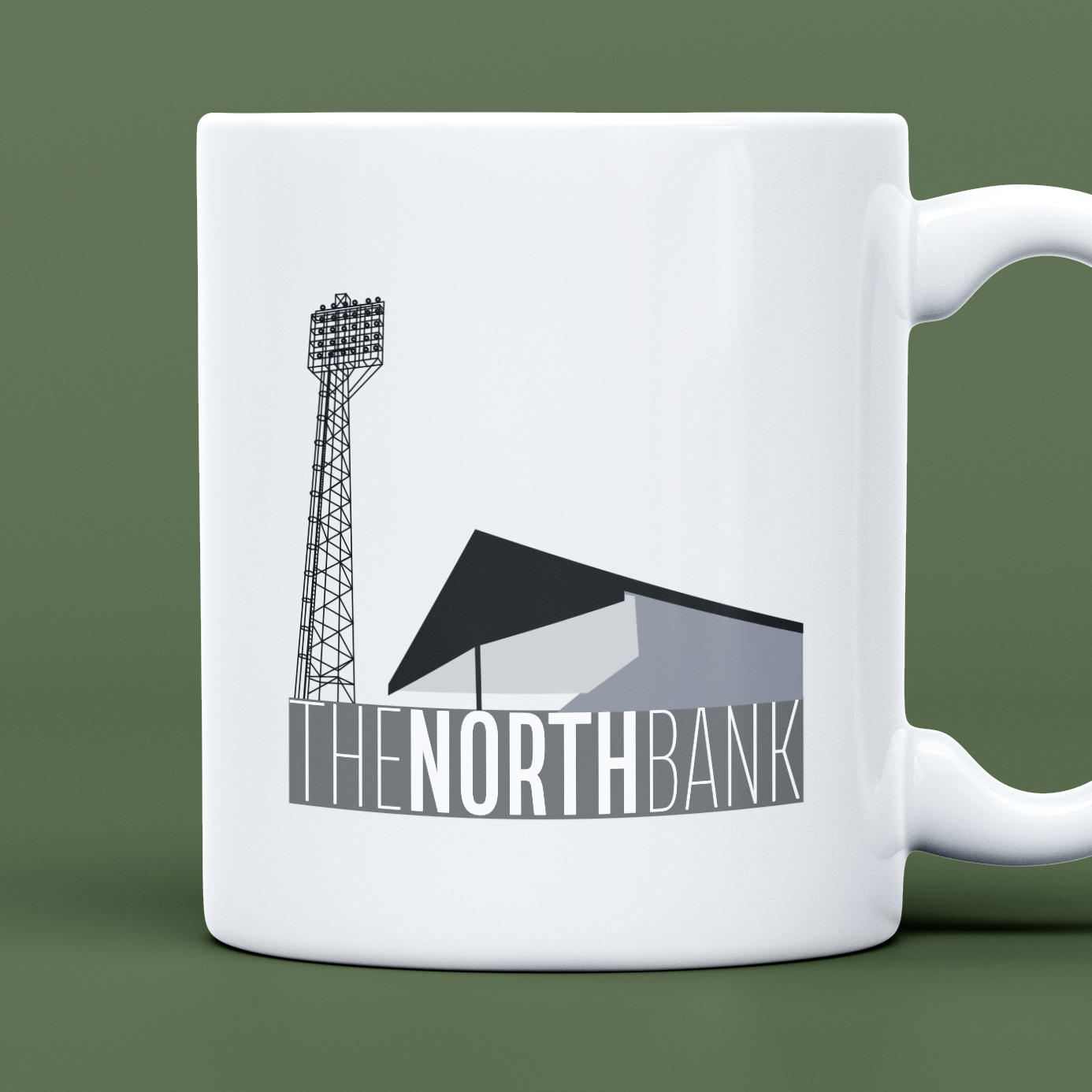 The North Bank Mug, ideal for the Swansea City fanatic you tolerate, for any Jack or Swans fan in your life.