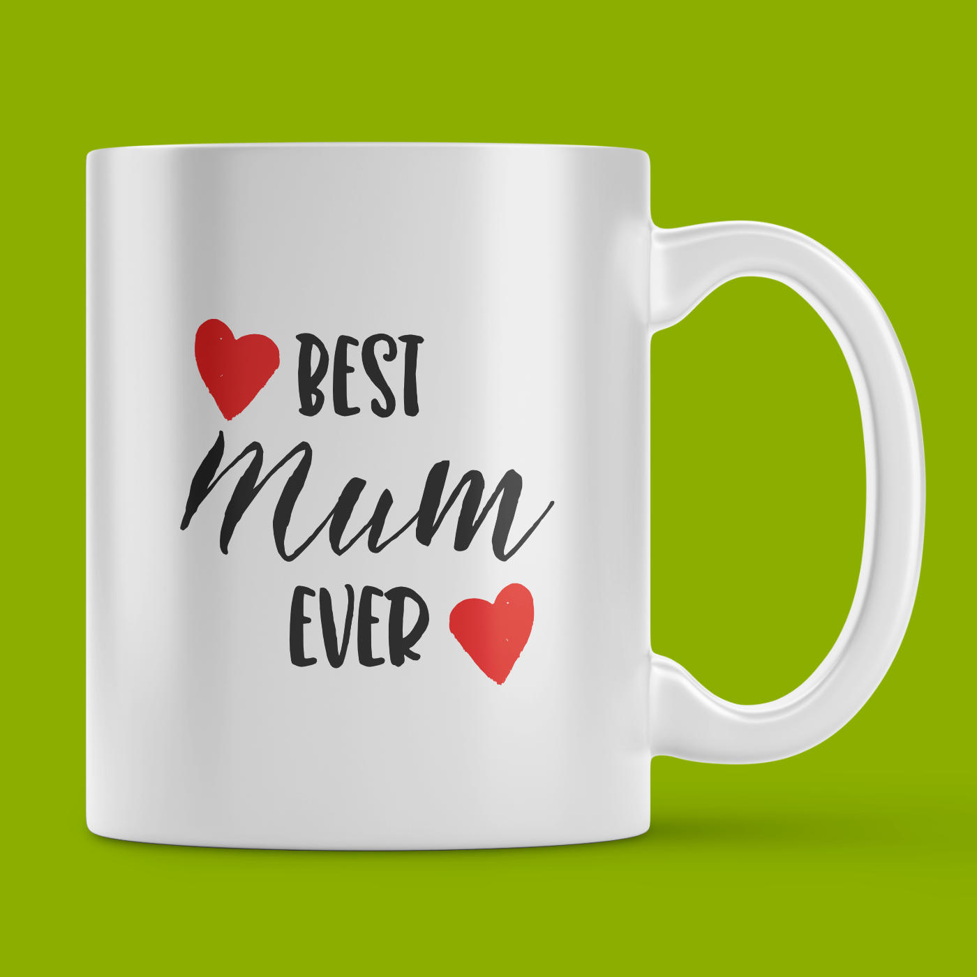 Best Mum Ever Mug | Two Hearts Design | Perfect gift for Mother's Day
