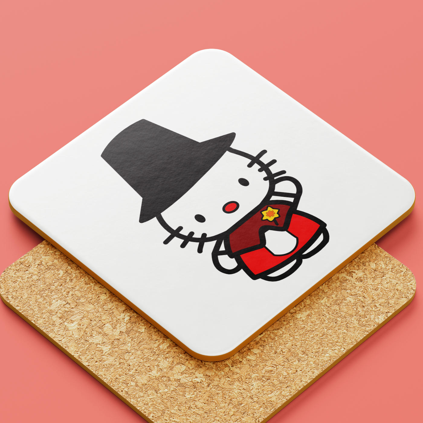 Welsh Lady Kitty Coaster