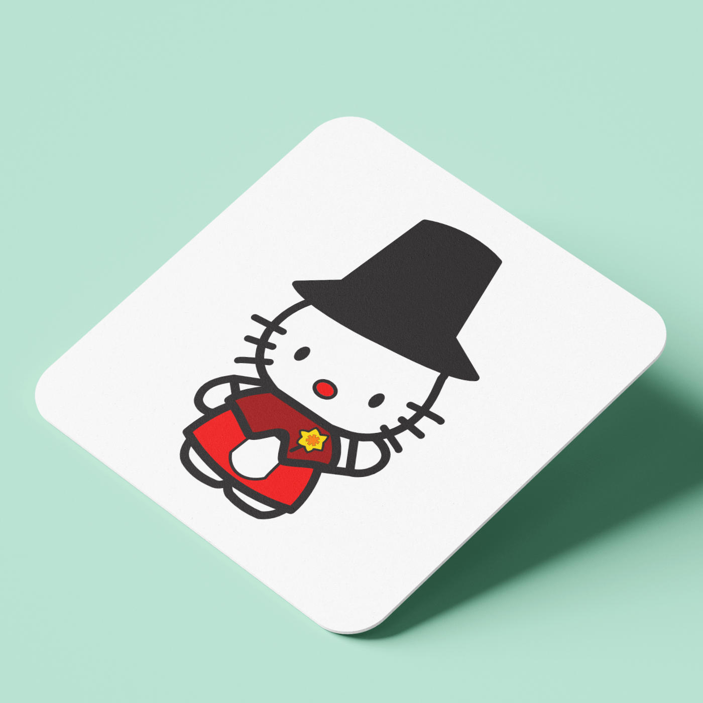 Welsh Lady Kitty Coaster
