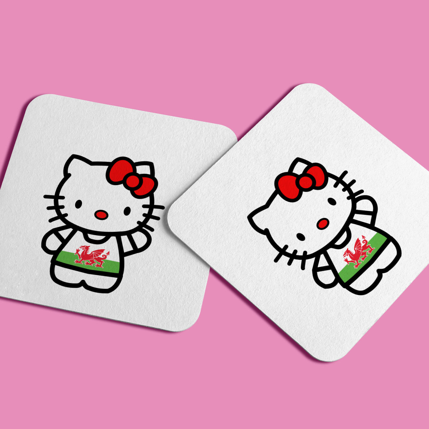 Welsh Girl Kitty Coaster