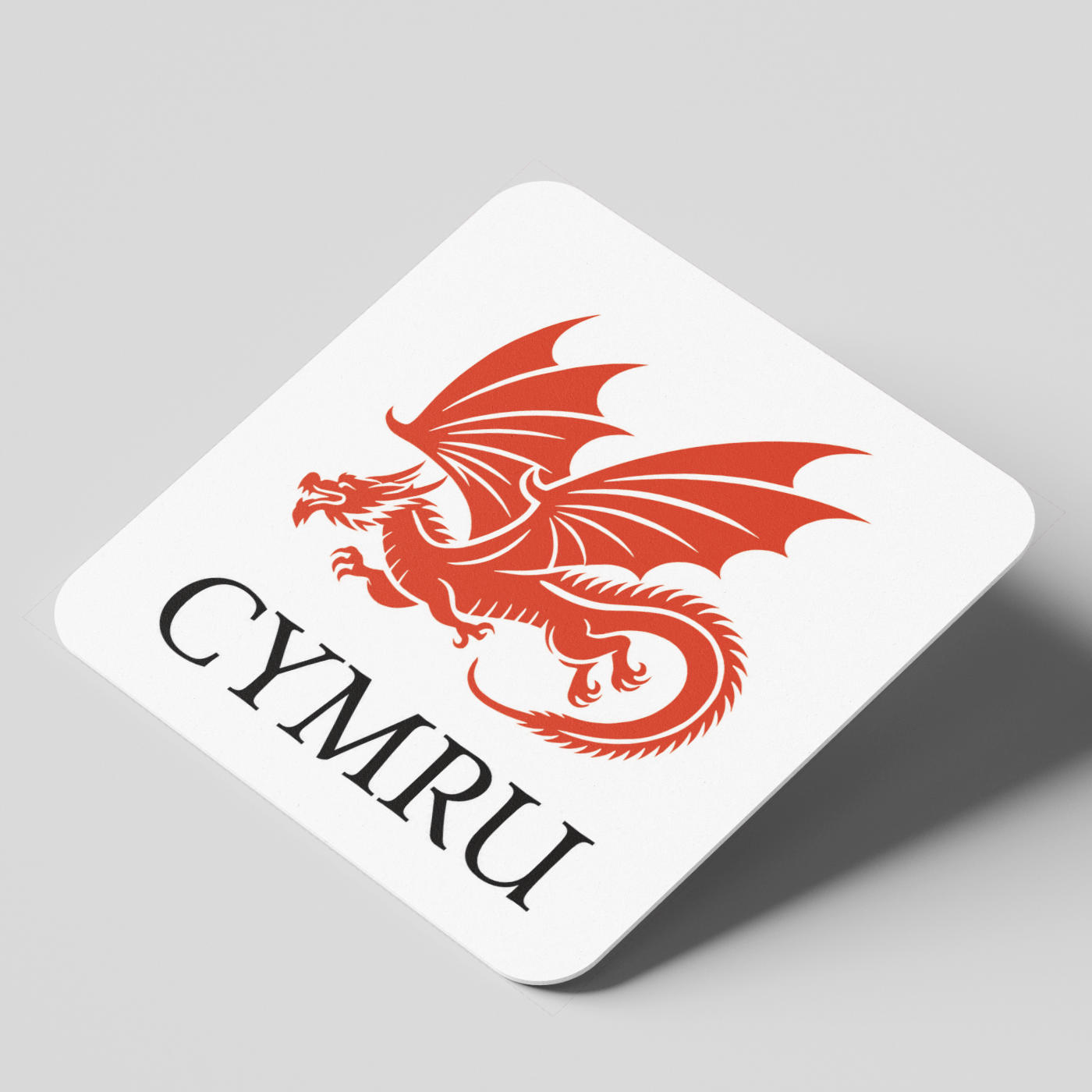 Flaming Welsh Dragon Coaster