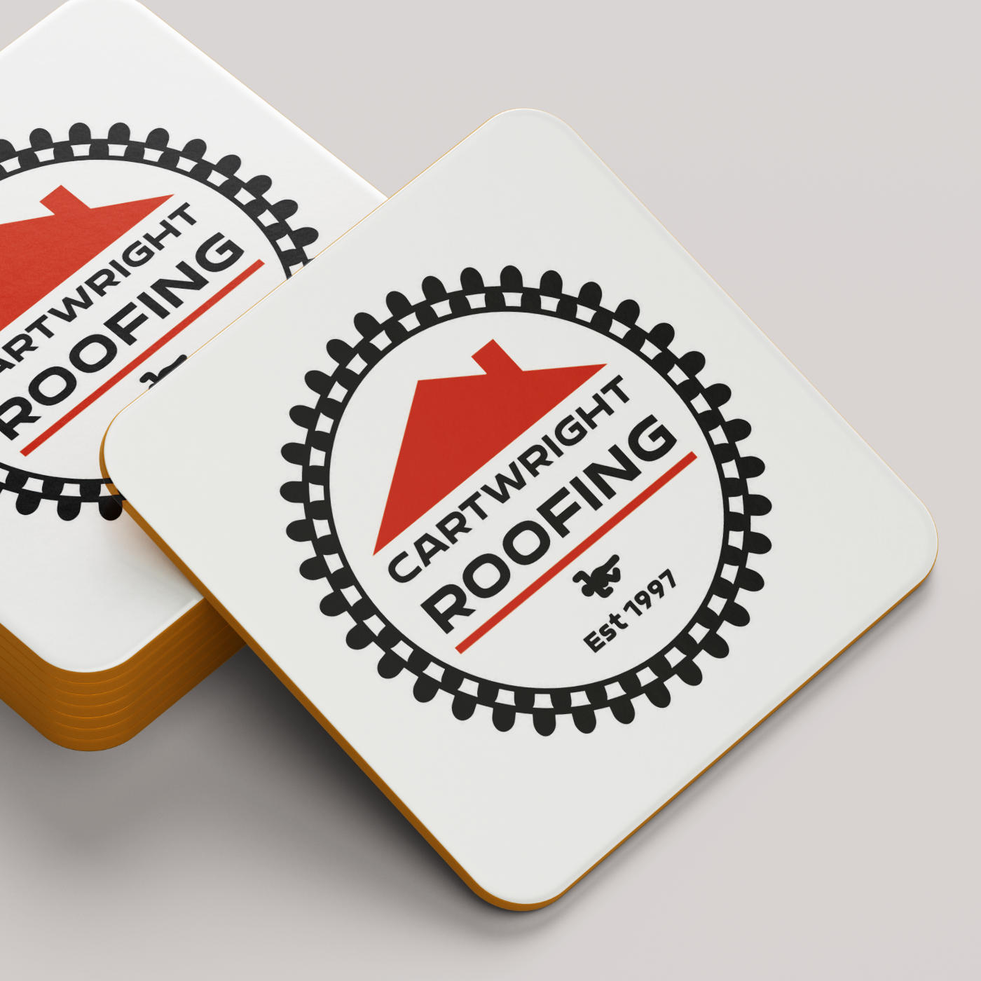 Cartwright Roofing Coaster