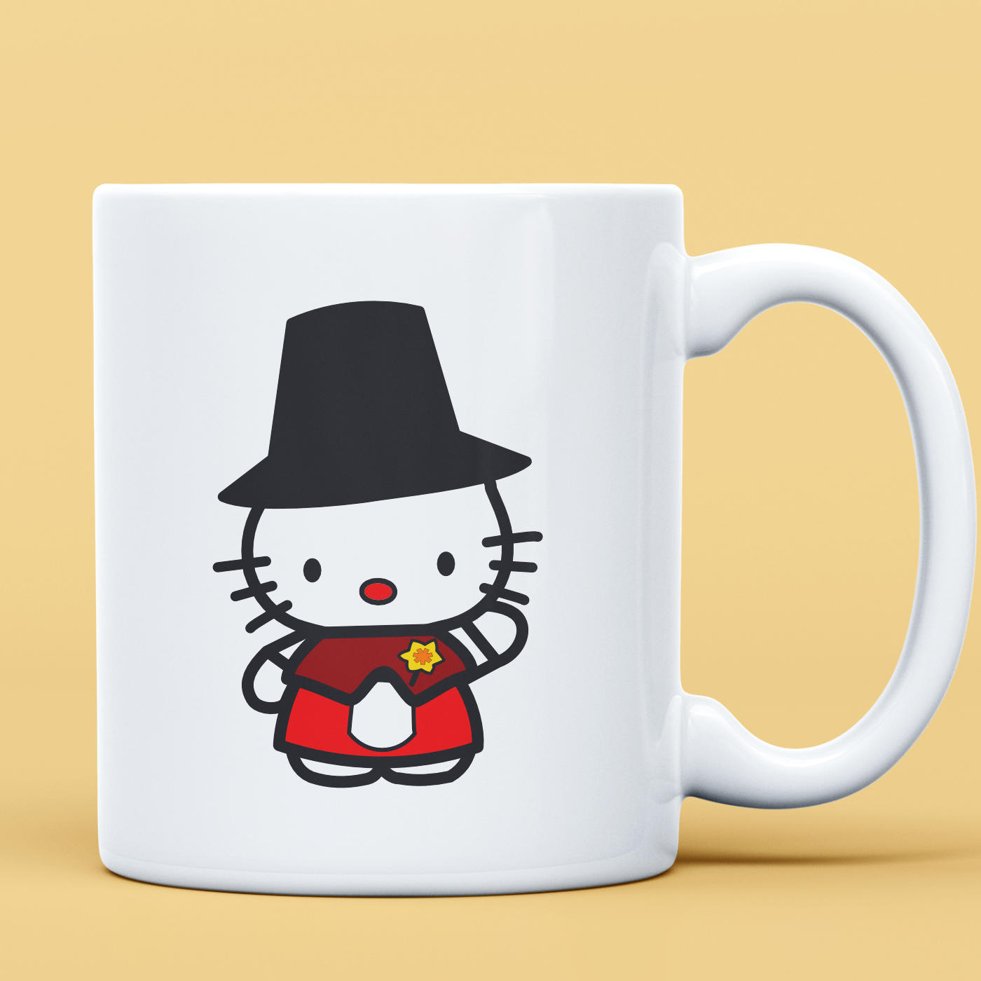Traditional Welsh Hello Kitty Mug