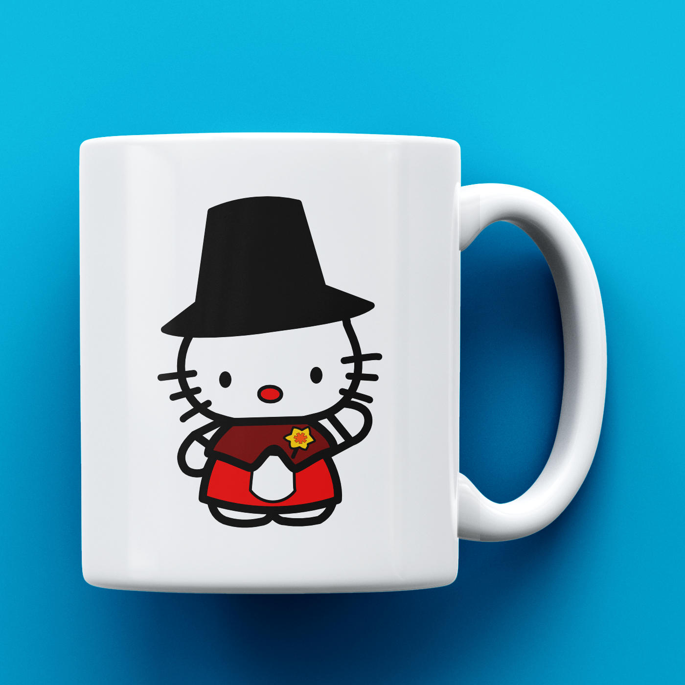 Traditional Welsh Hello Kitty Mug