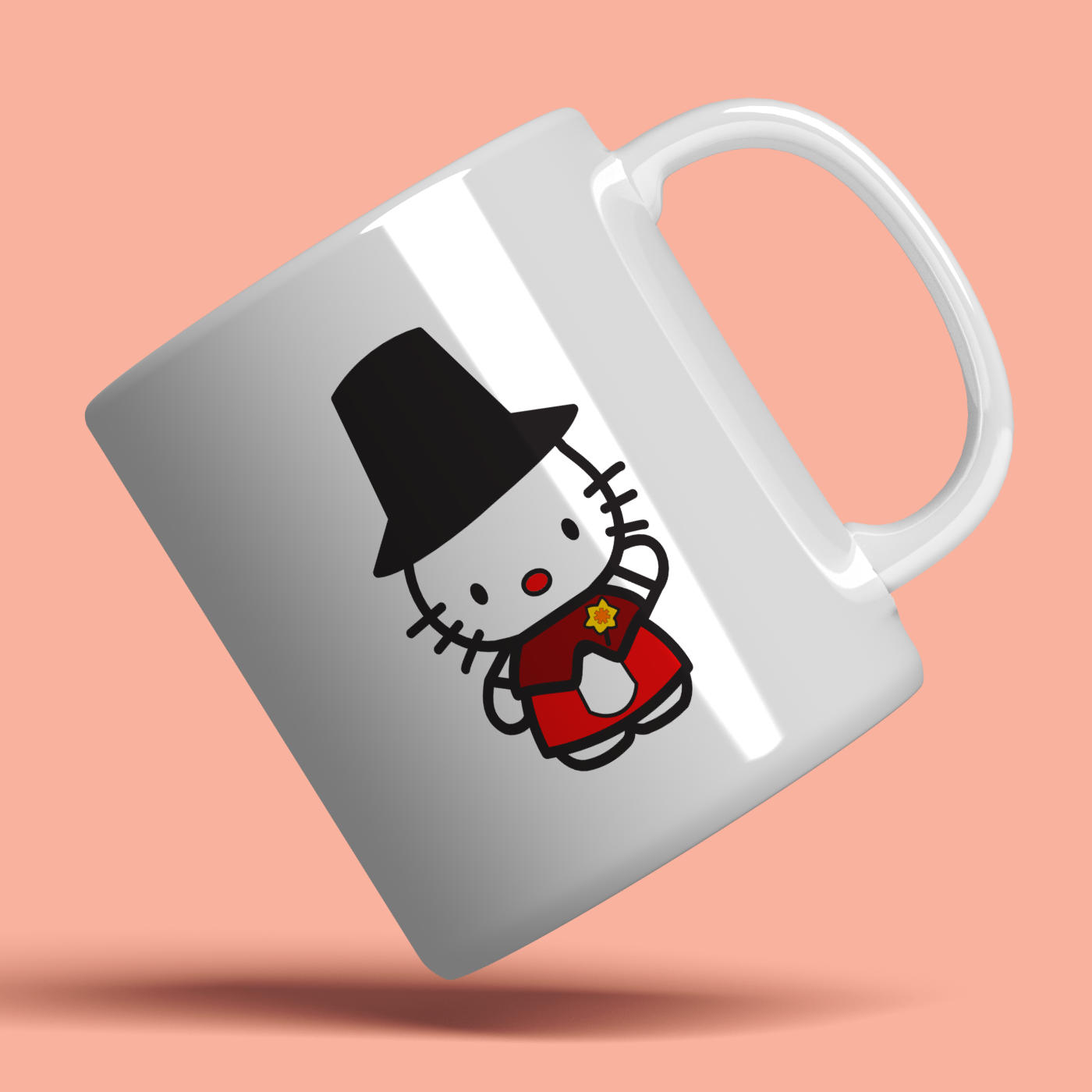 Traditional Welsh Hello Kitty Mug