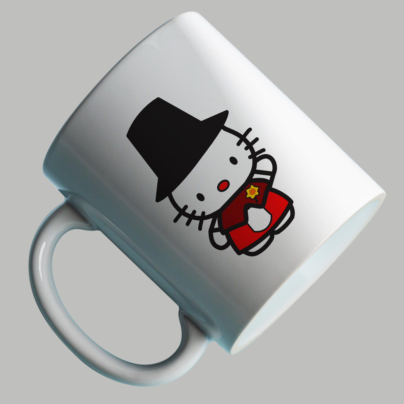 Traditional Welsh Hello Kitty Mug