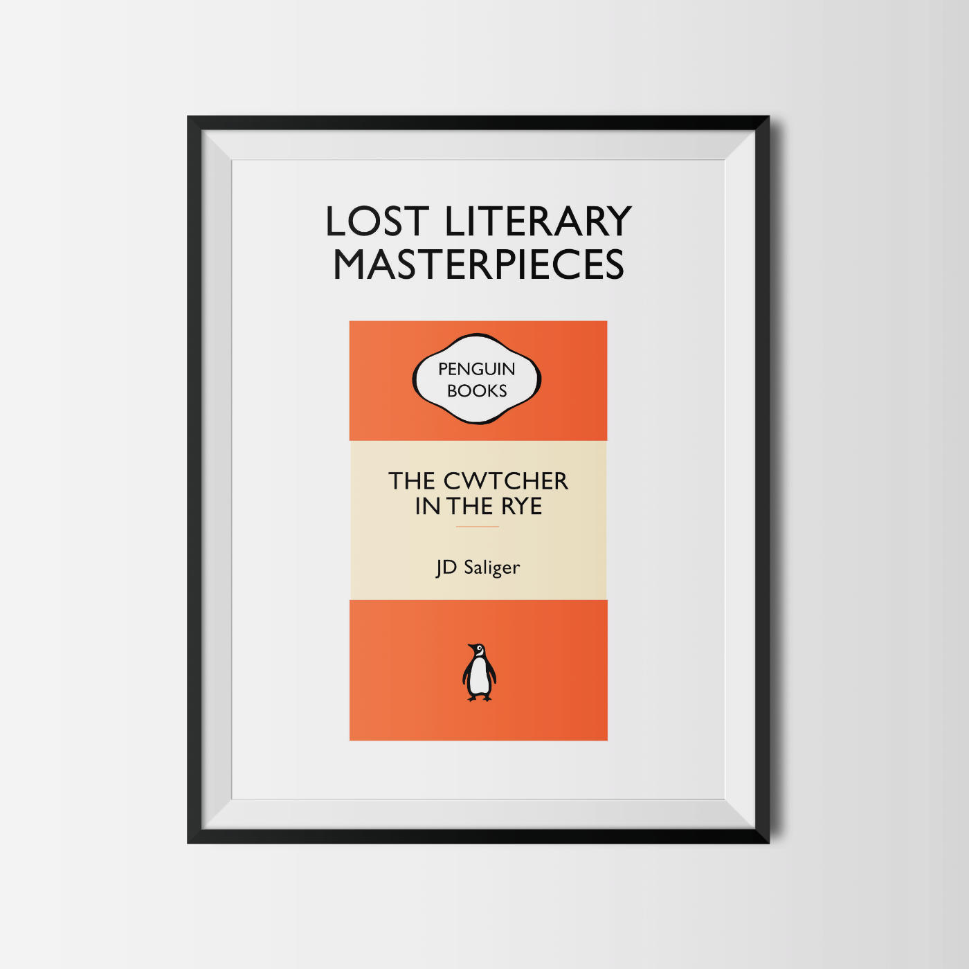 JD Salinger 'The Cwtcher in the Rye' Poster