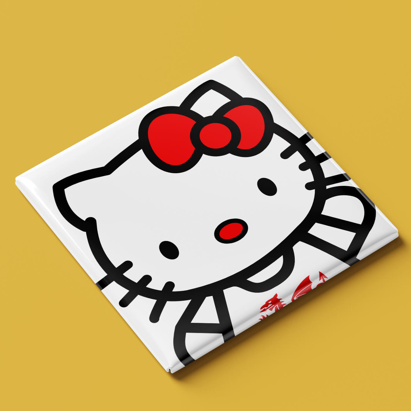 Welsh Girl Hello Kitty Fridge Magnet