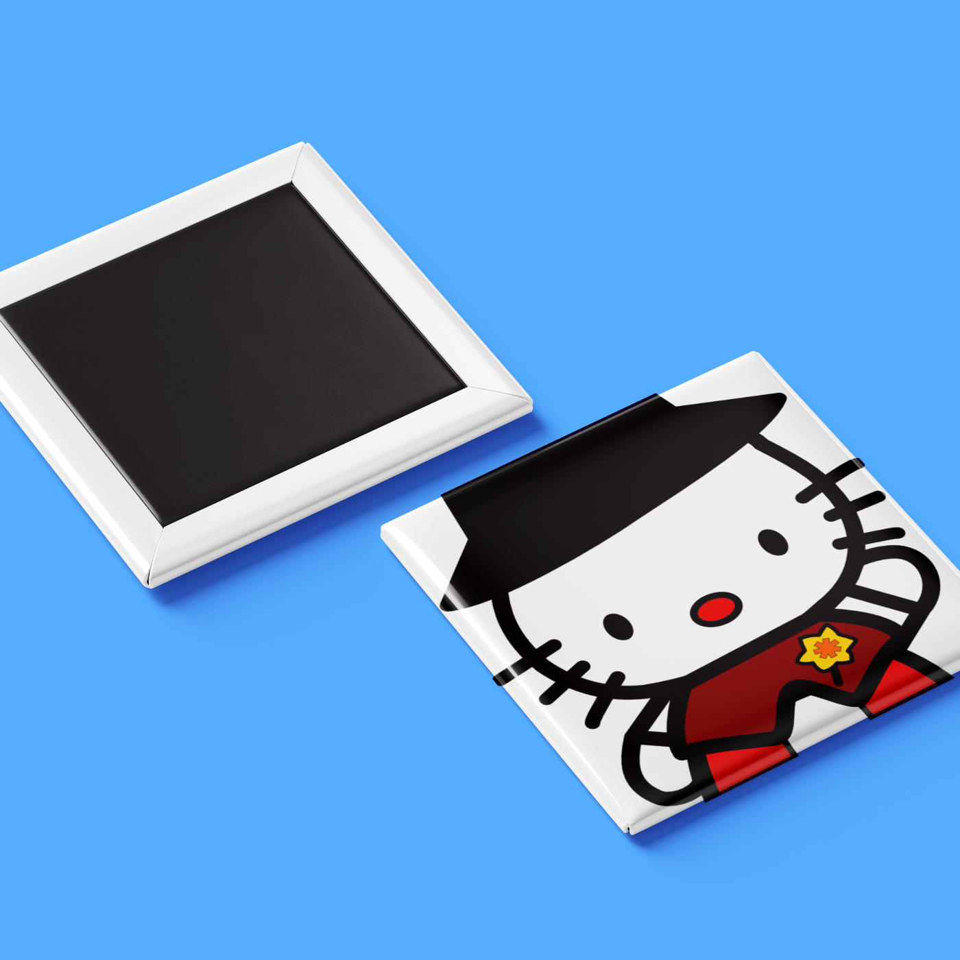 Welsh Lady Hello Kitty Fridge Magnet