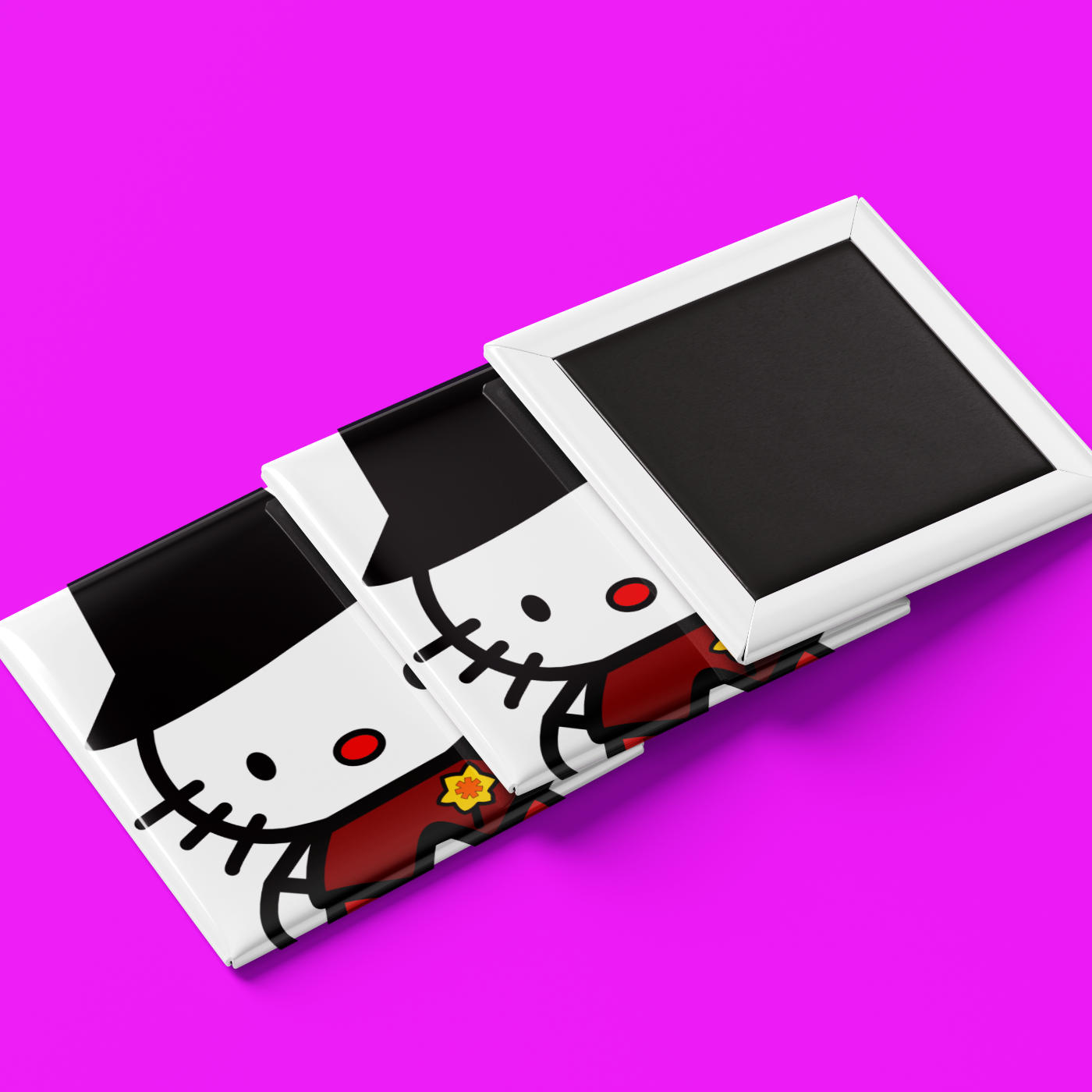 Welsh Lady Hello Kitty Fridge Magnet