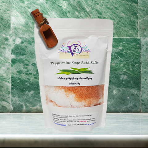 Peppermint-Sage Bath Salts