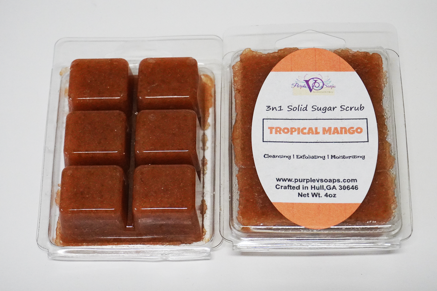 Solid Sugar Scrub (Tropical Mango)