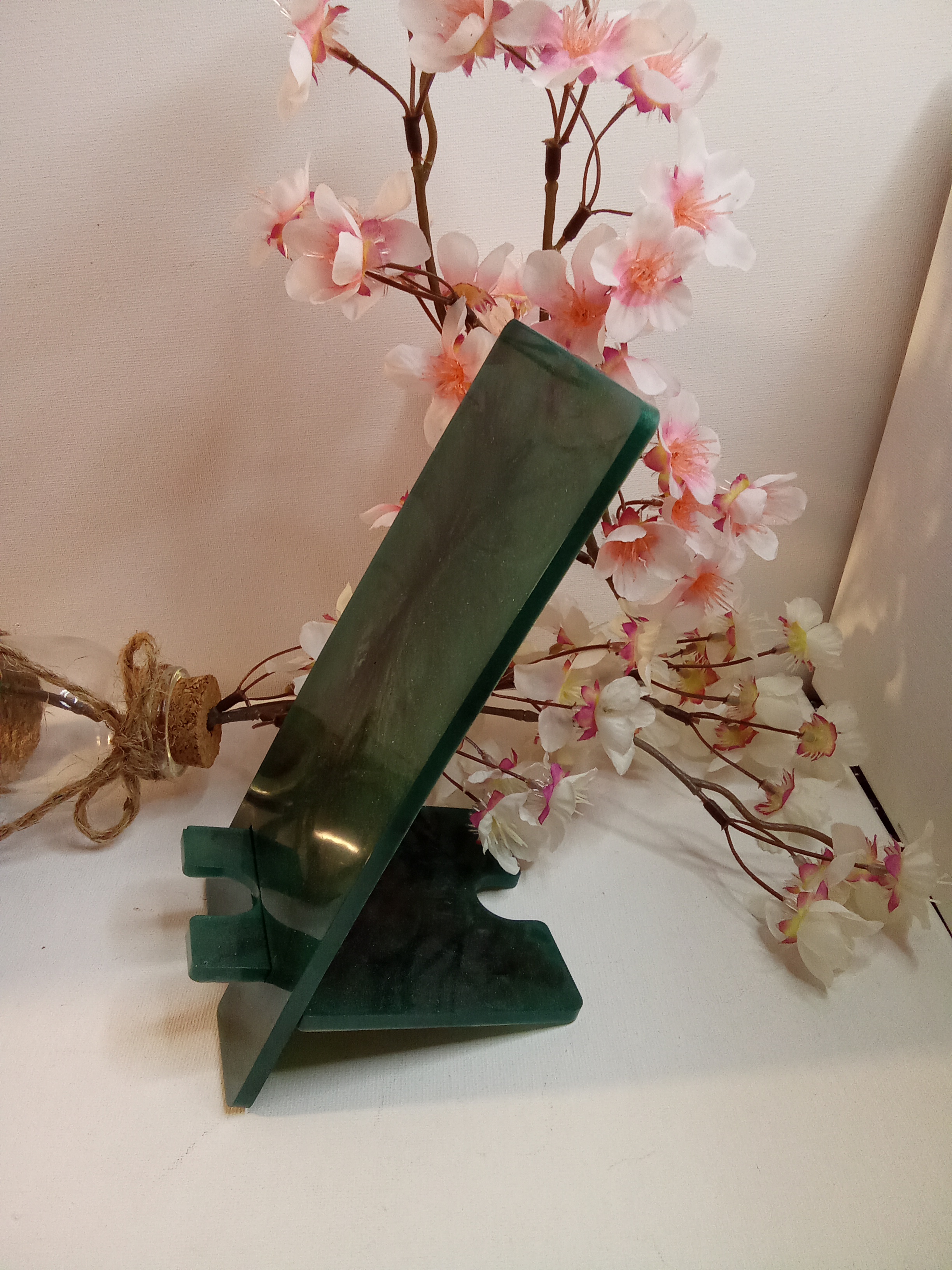 Support de téléphone vert