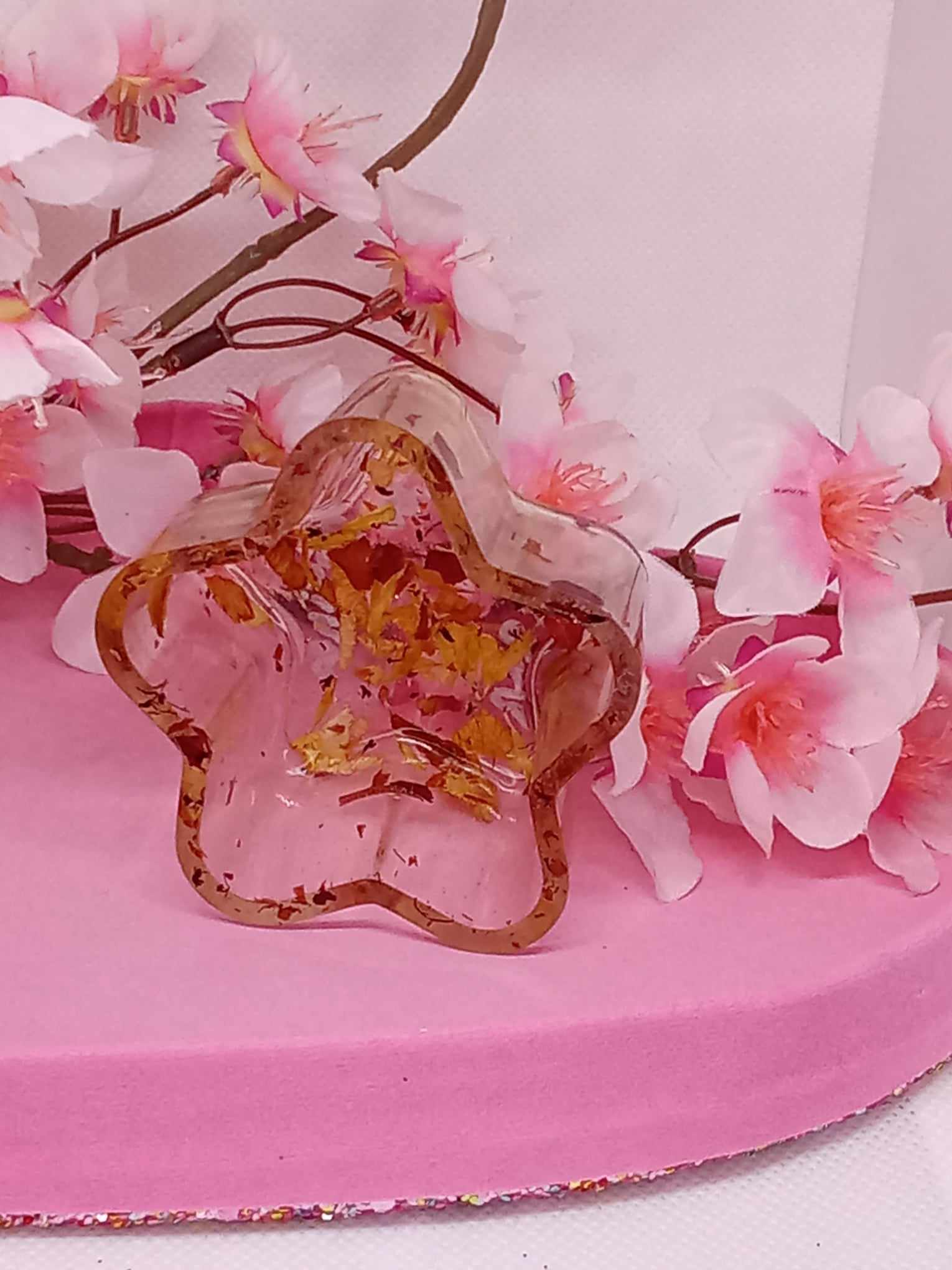 Mini vide poche étoile fleurs séchées