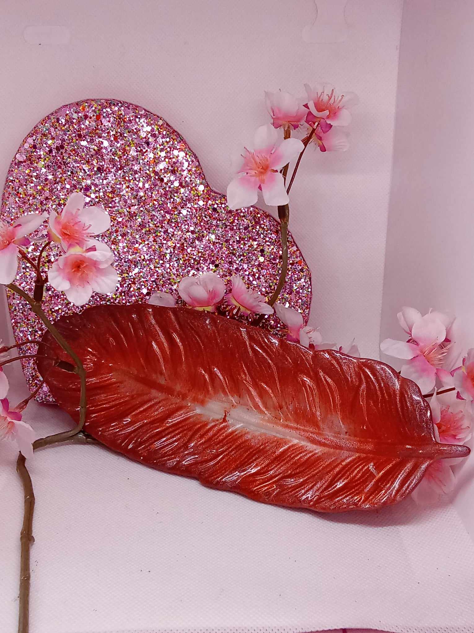 Vide poche plume marron