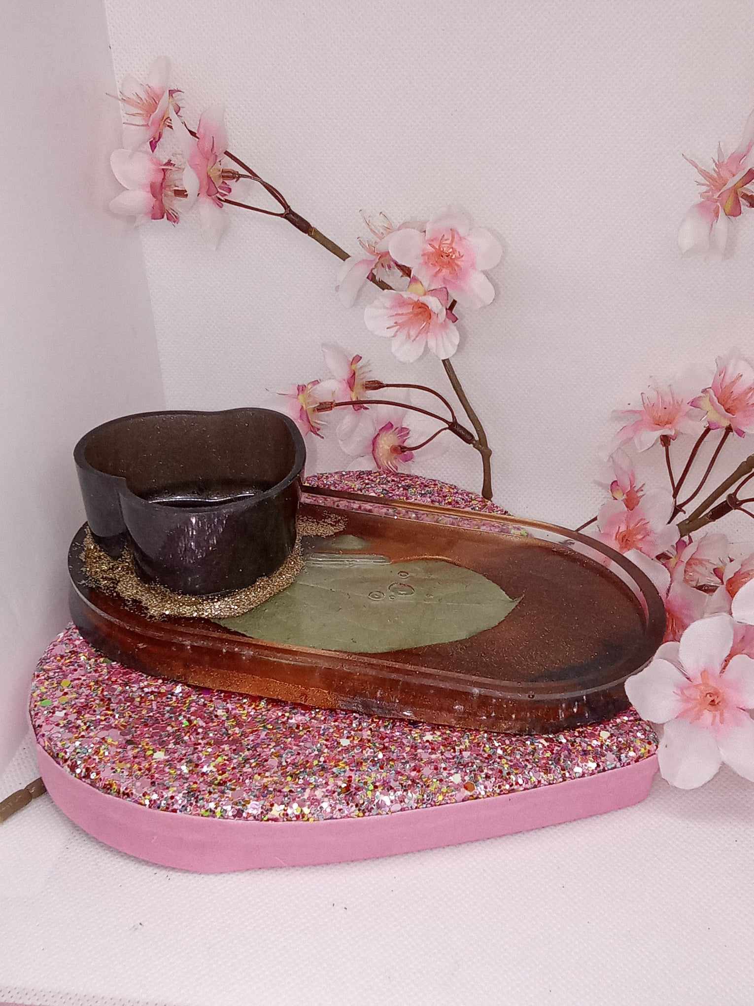 Vide poche ovale avec son pot 