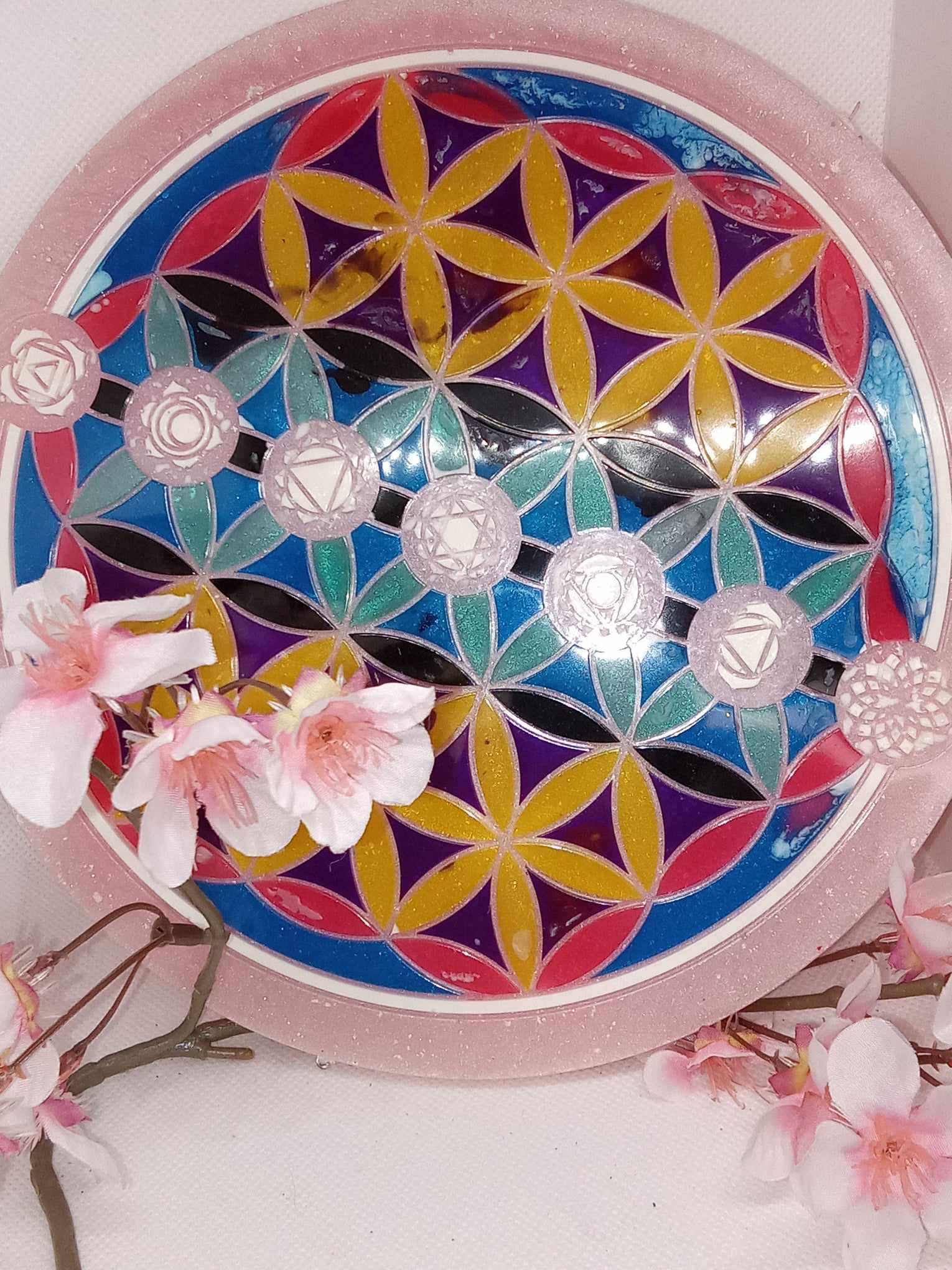 Plateau fleur de vie