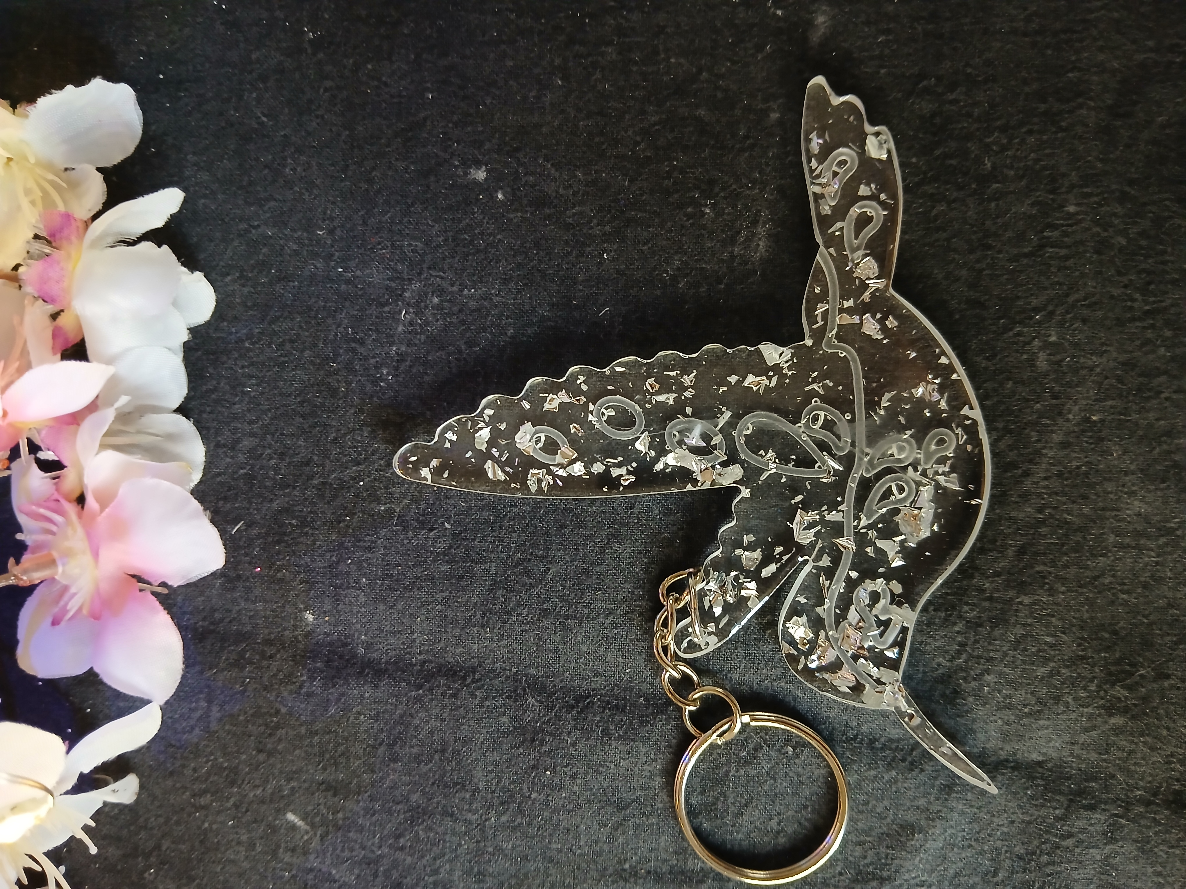 Porte clé ou bijoux de sac oiseau