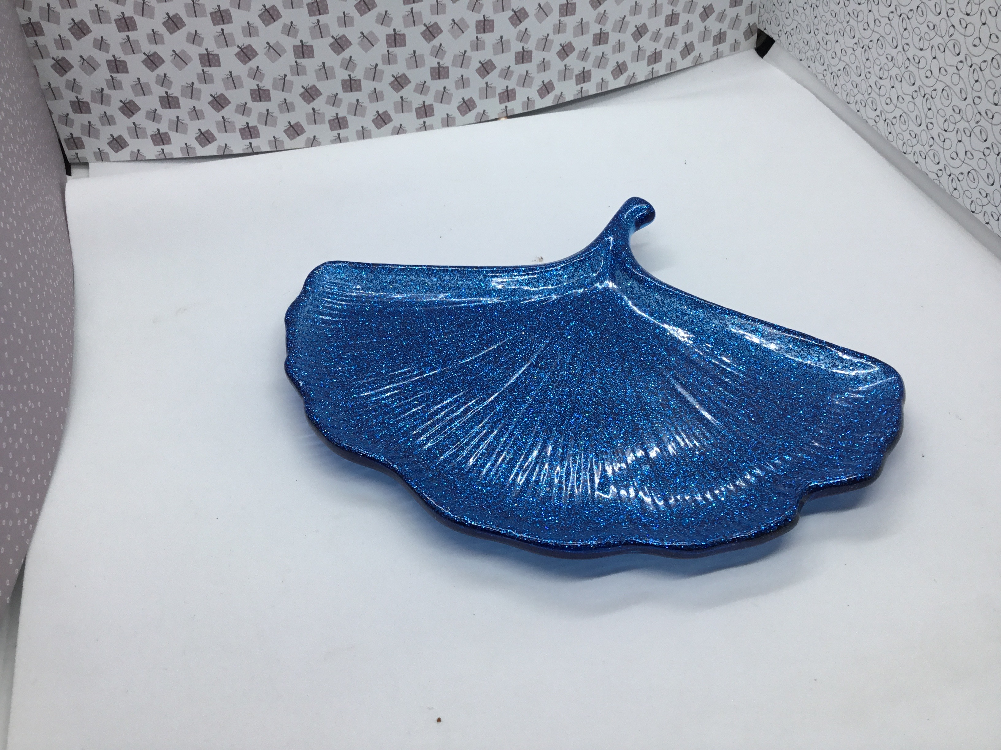 Vide poche en forme de feuille de gingko