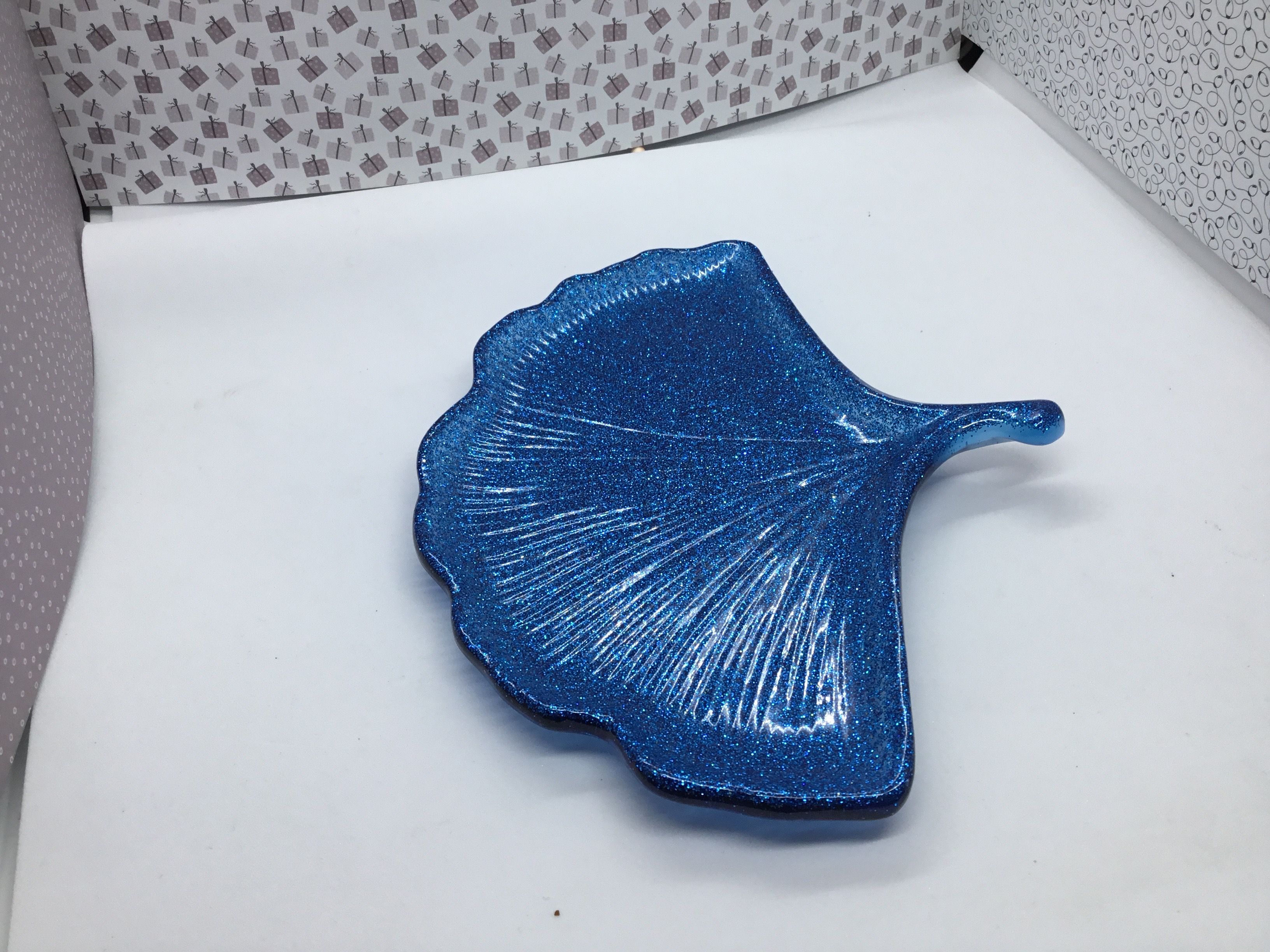 Vide poche en forme de feuille de gingko