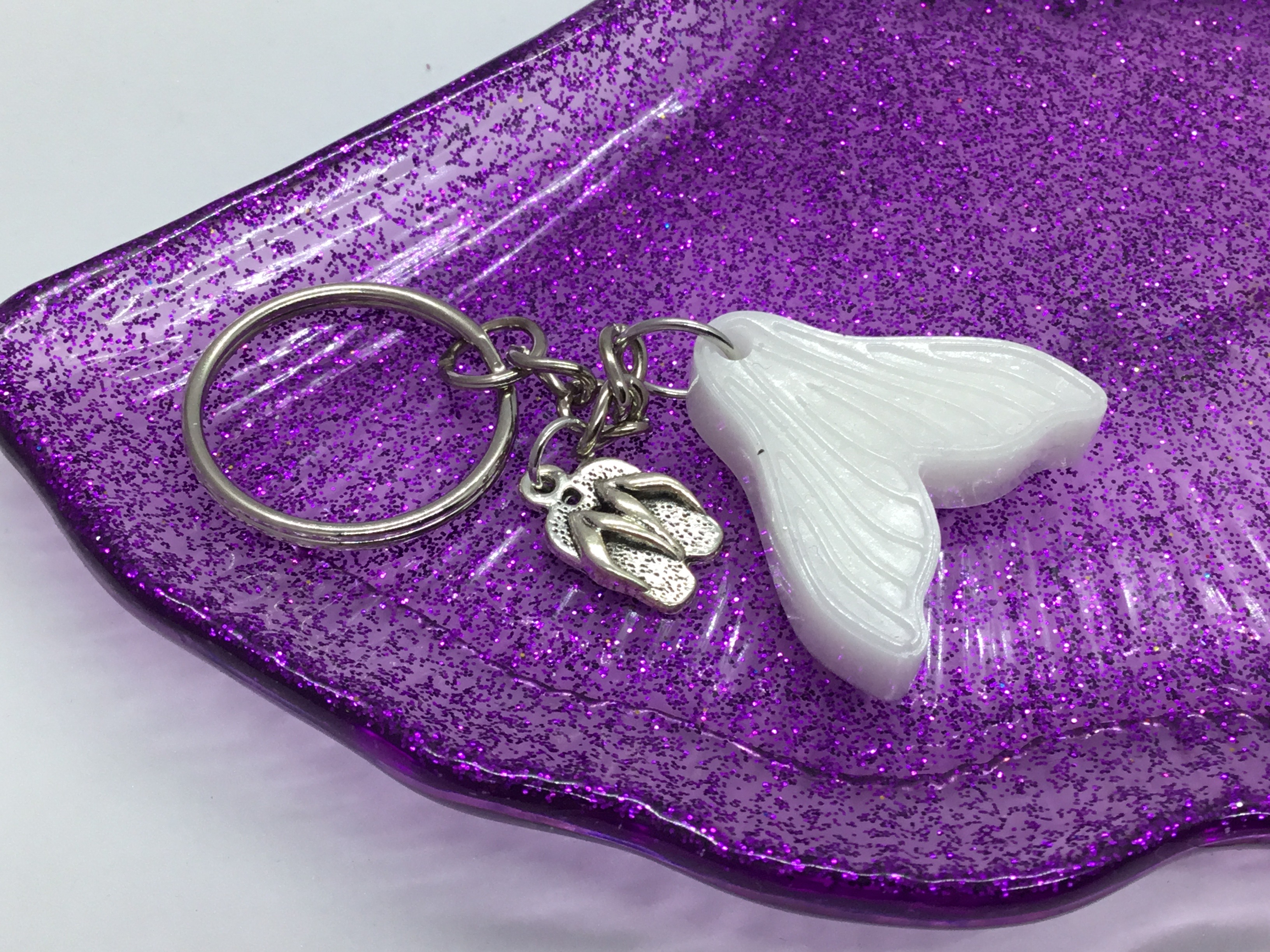 Porte-clés en forme de queue de poisson