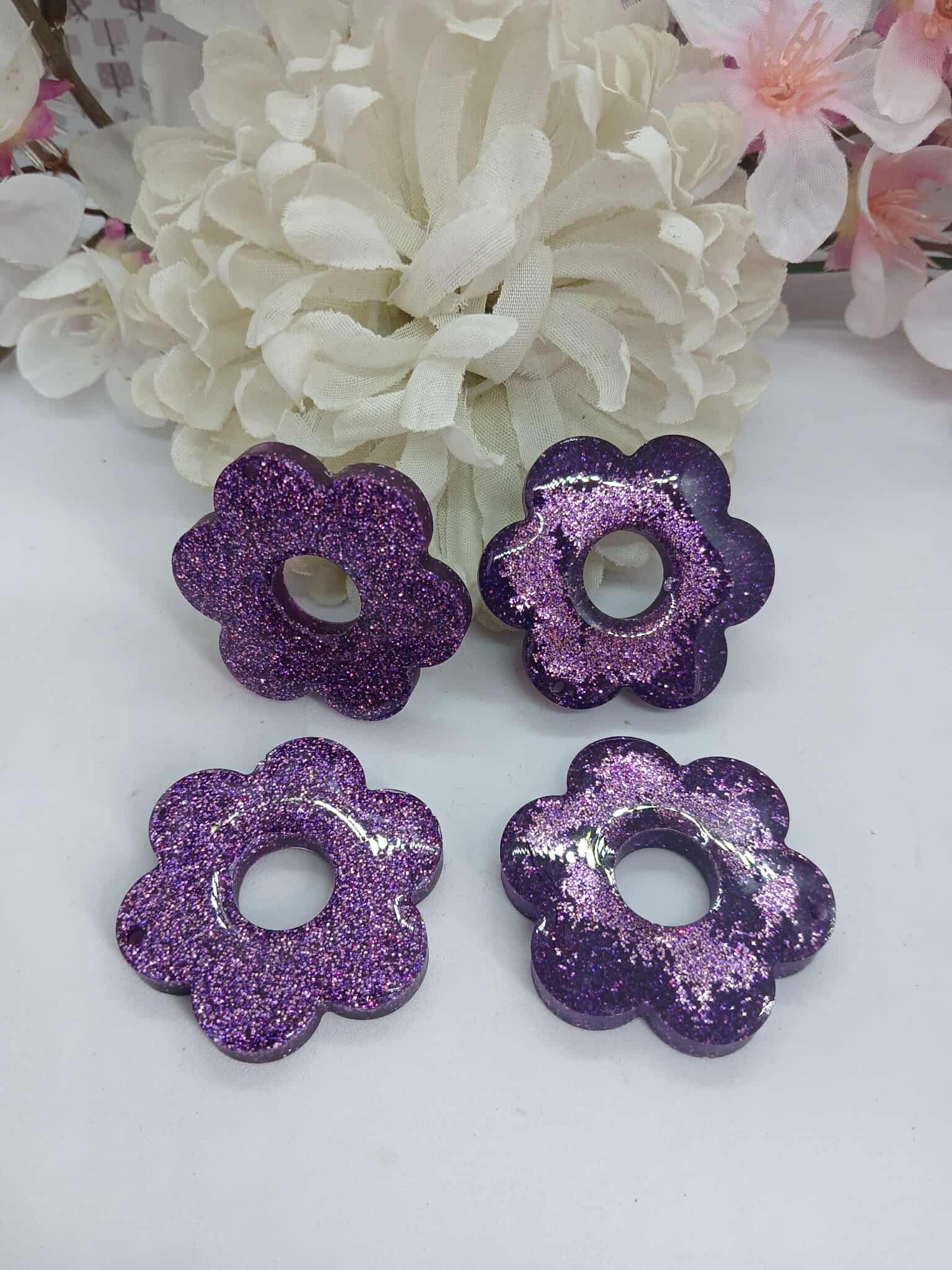 Broches en forme de fleur VIOLETTE N°7