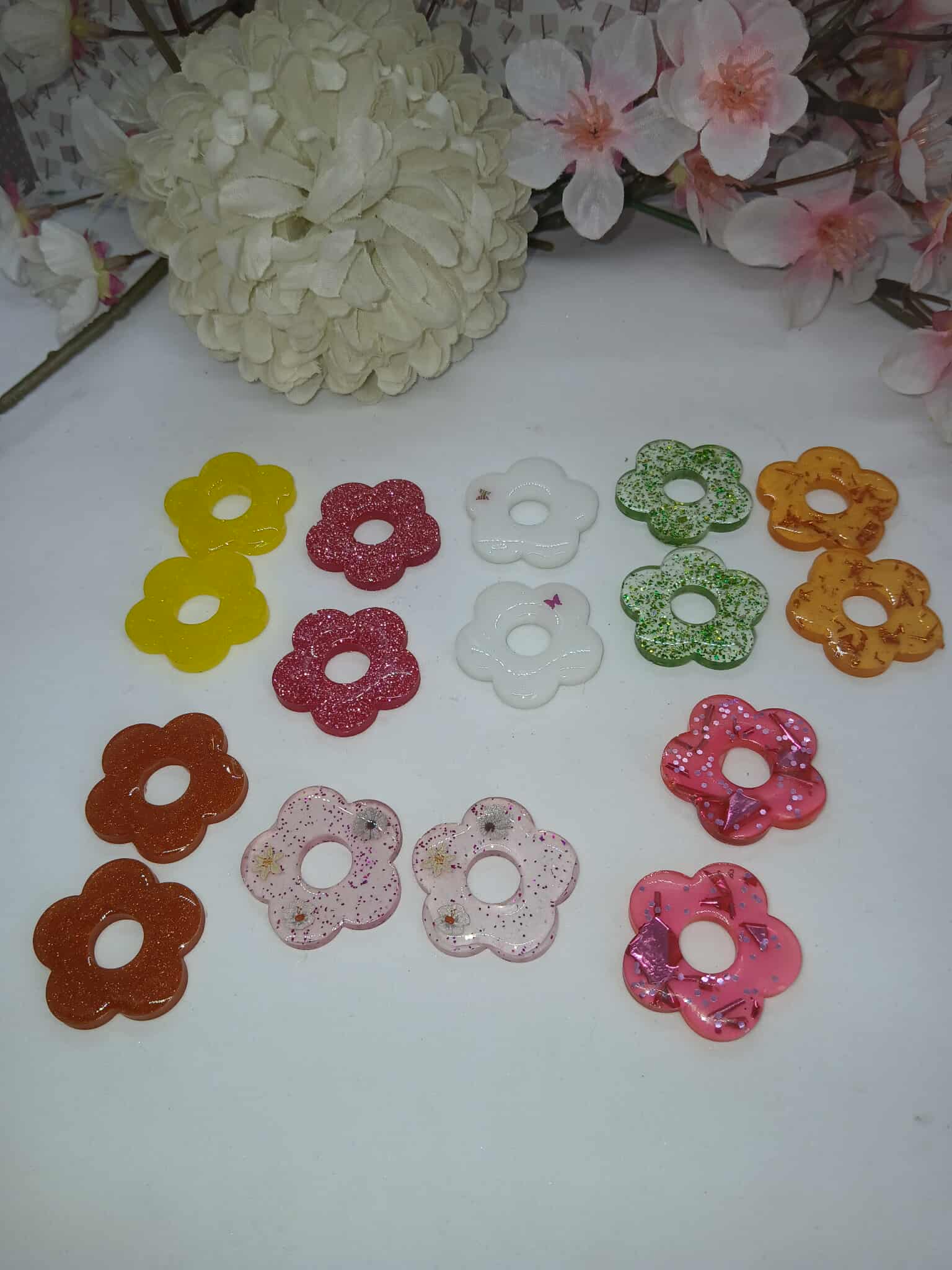 Boucles d'oreilles en forme de fleur 5 pétales N°3
