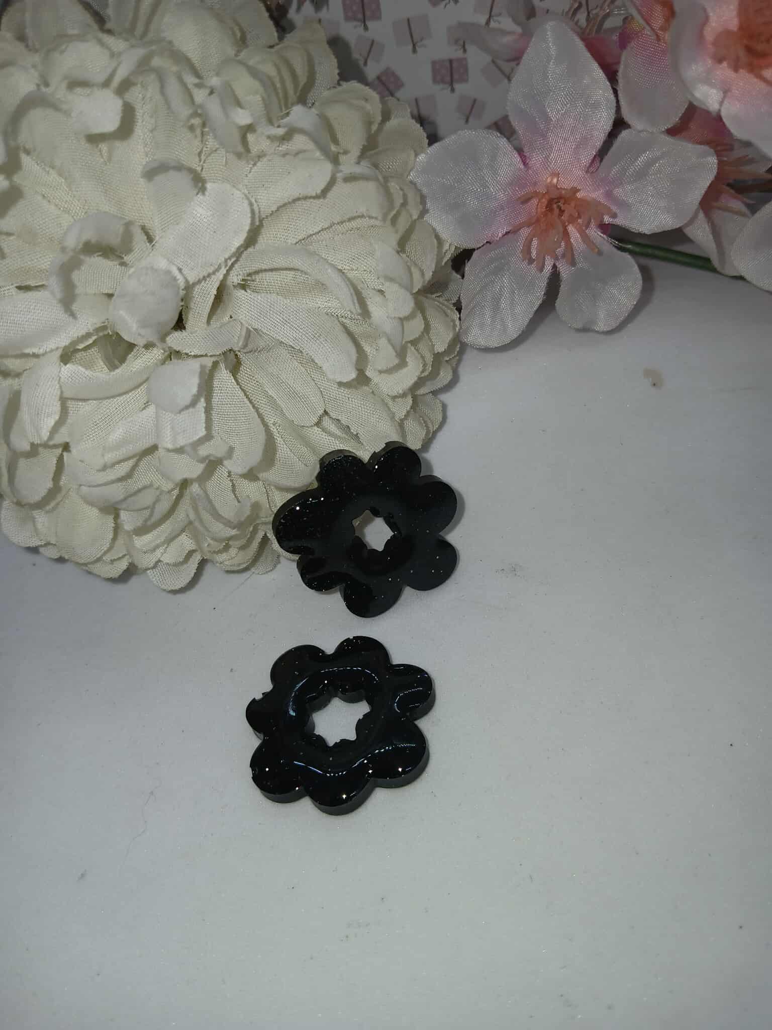 Boucle d'oreilles nuage N°9 noir