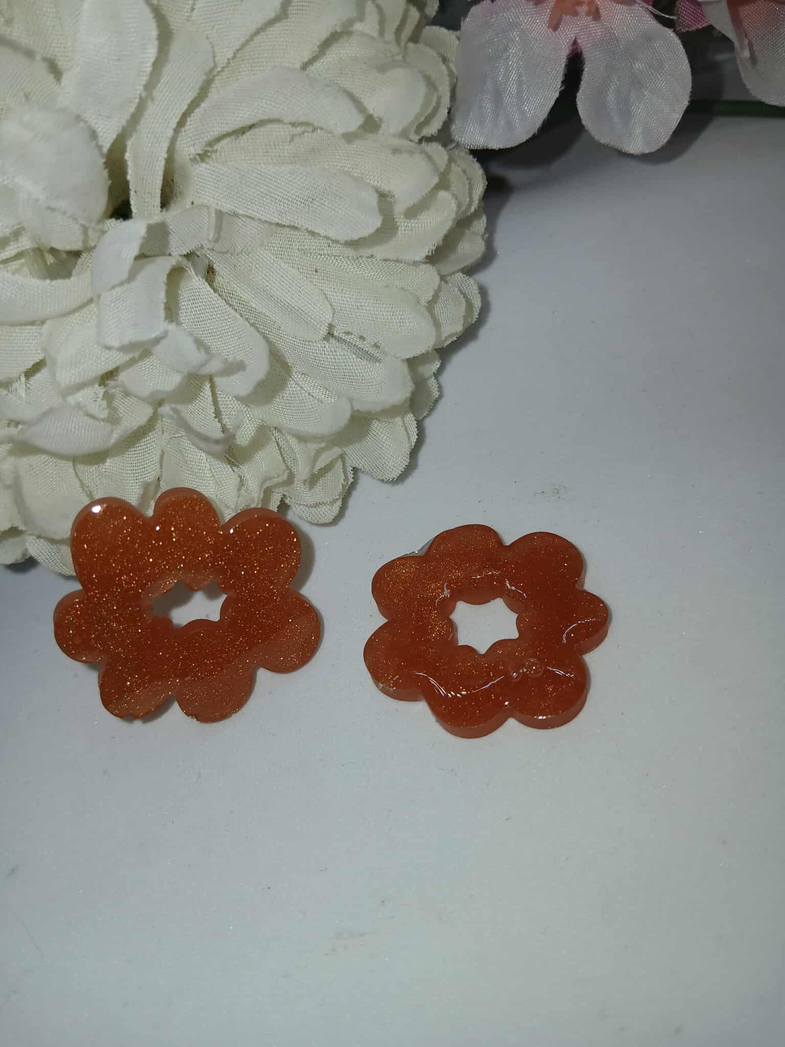 Boucles d'oreilles en forme de nuage N°9 marron