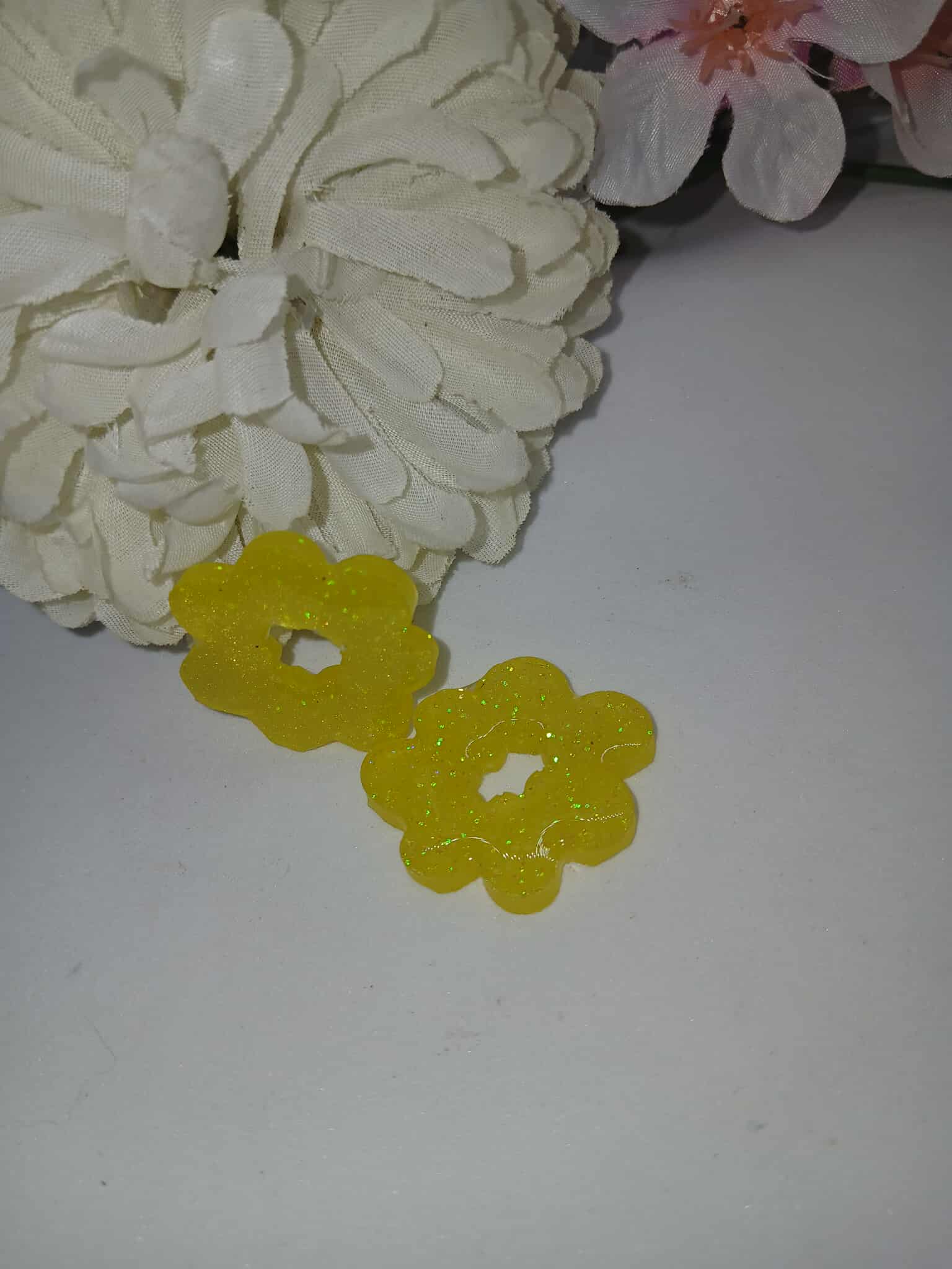 Boucles d'oreilles nuage N°9 jaunes