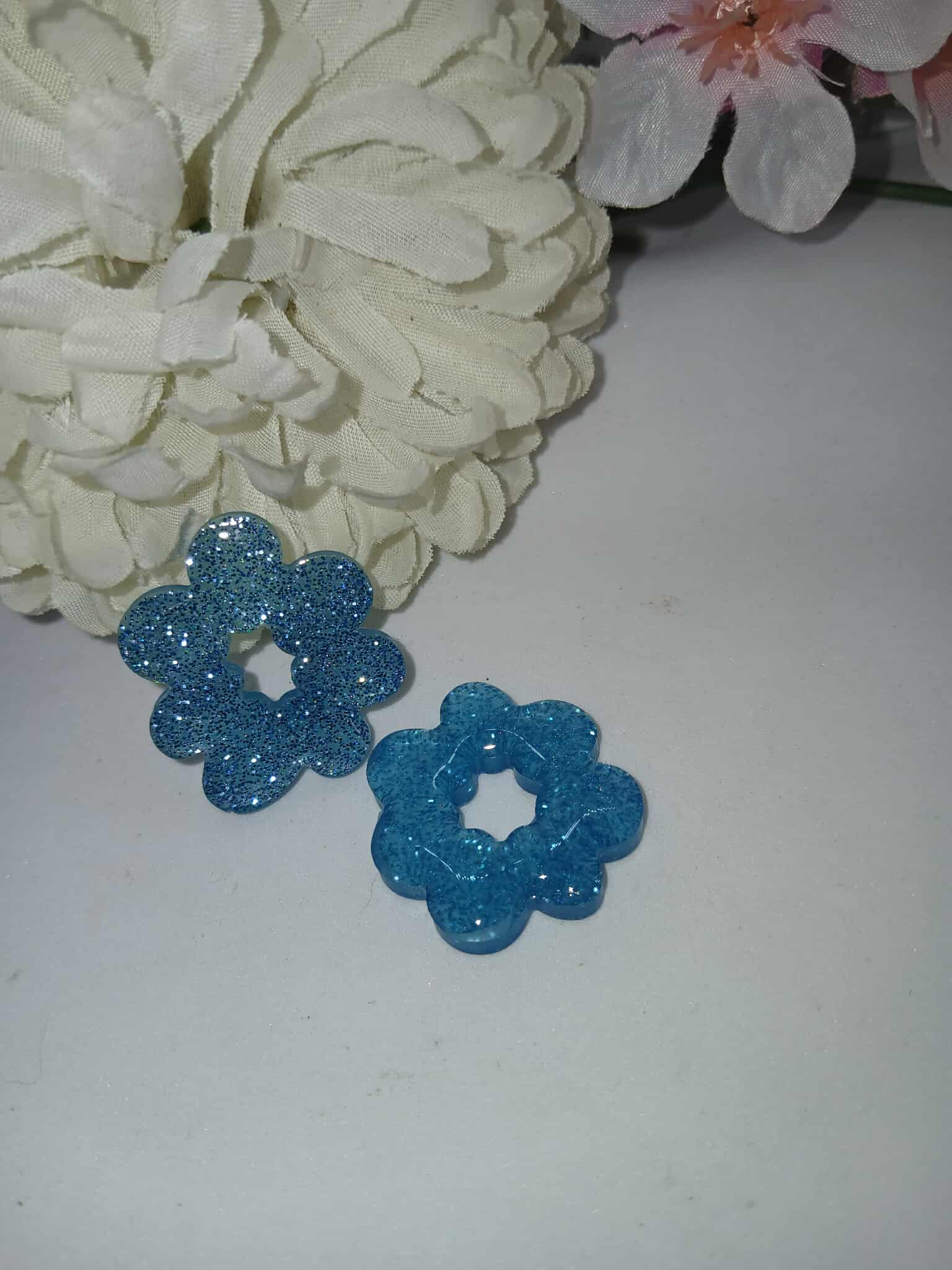 Boucles d'oreilles nuage N°9 bleues