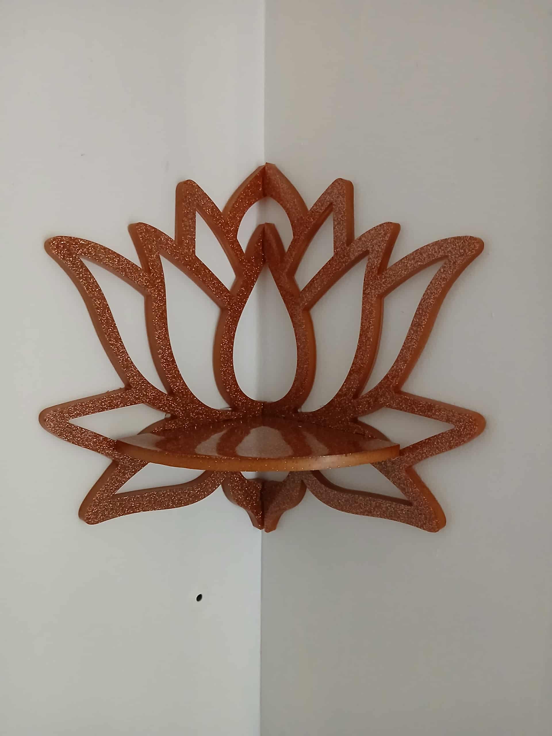 Étagère murale en forme de lotus