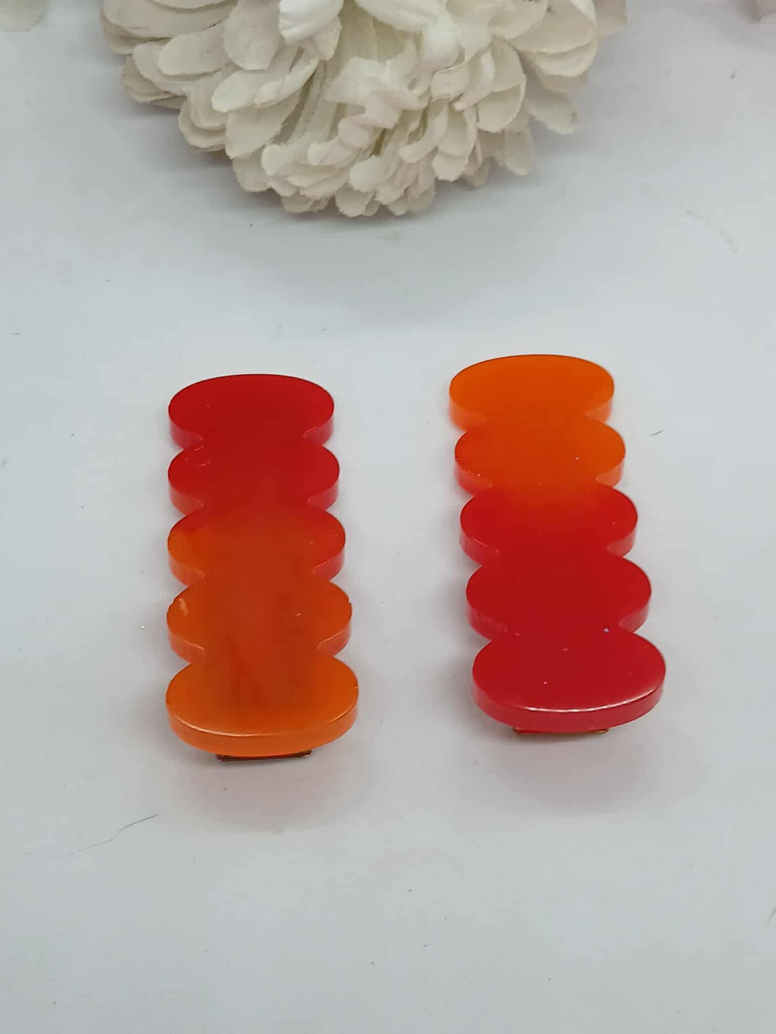 Barrette à cheveux SOLEIL orange