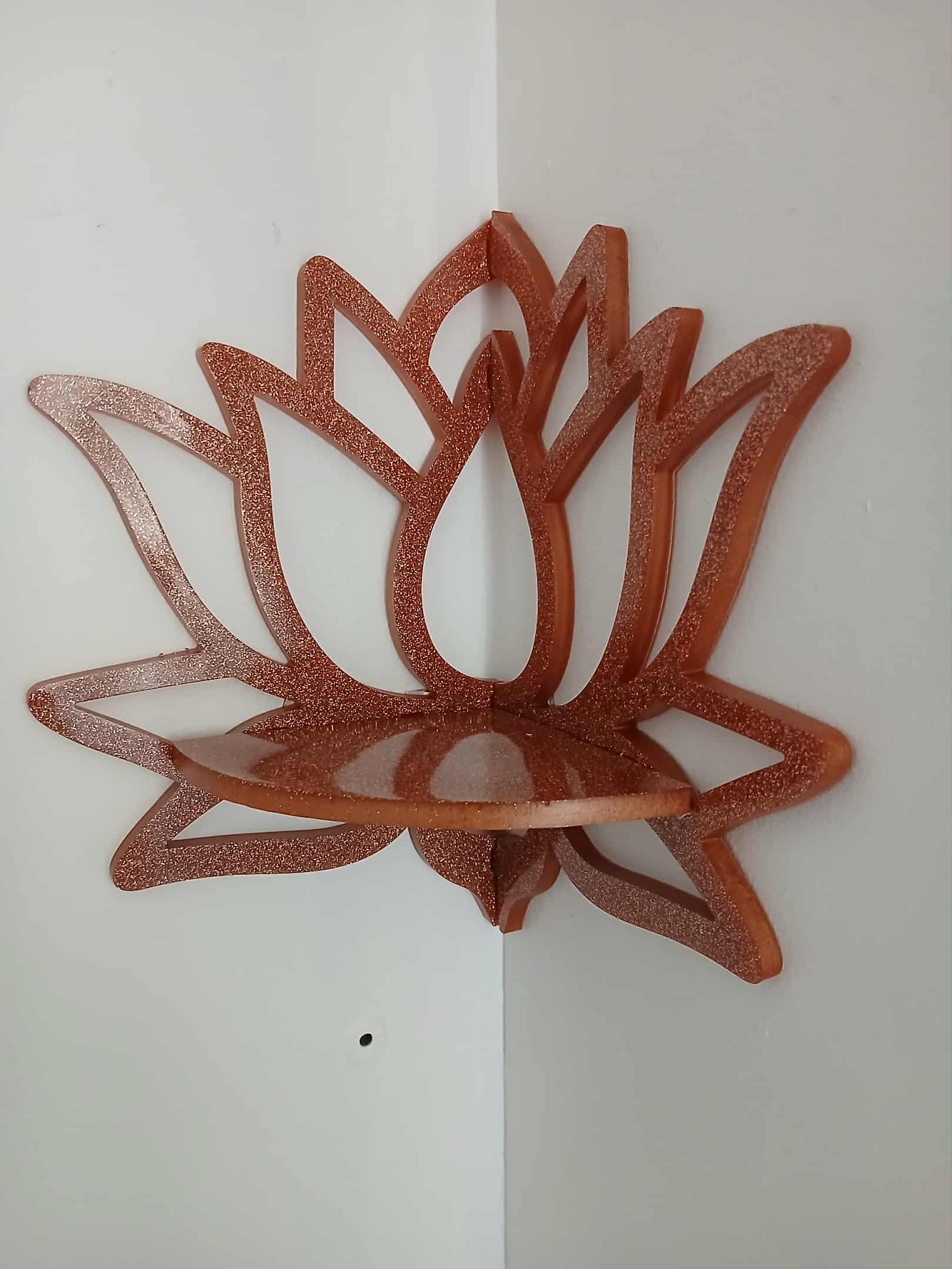 Étagère murale en forme de lotus