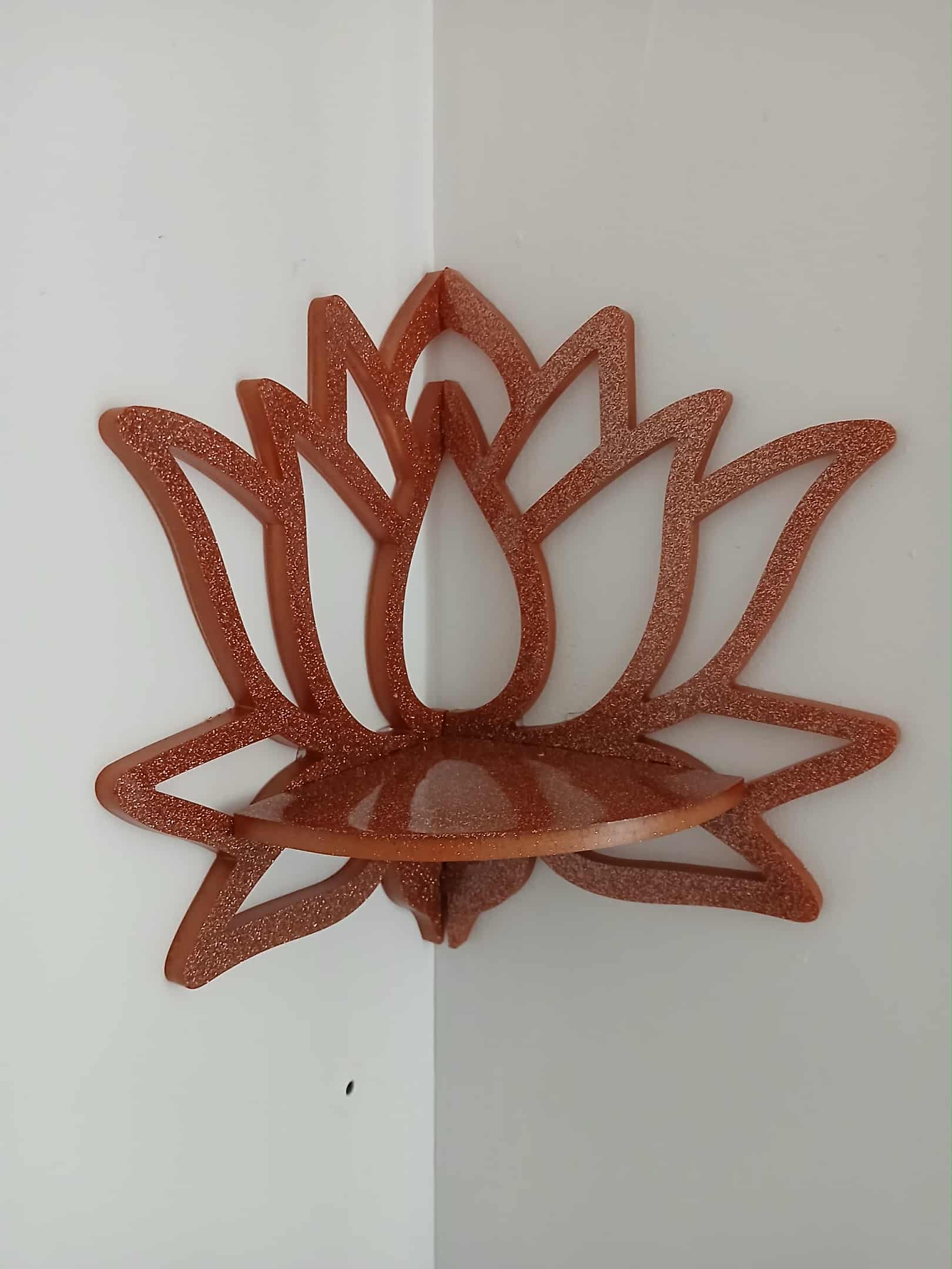 Étagère murale en forme de lotus