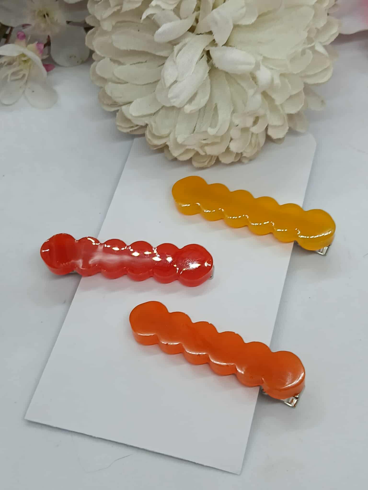 Barrettes ZELIE colorées pour cheveux