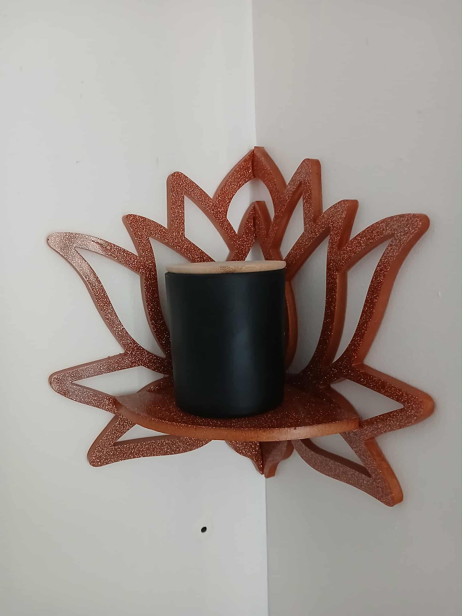 Étagère murale en forme de lotus