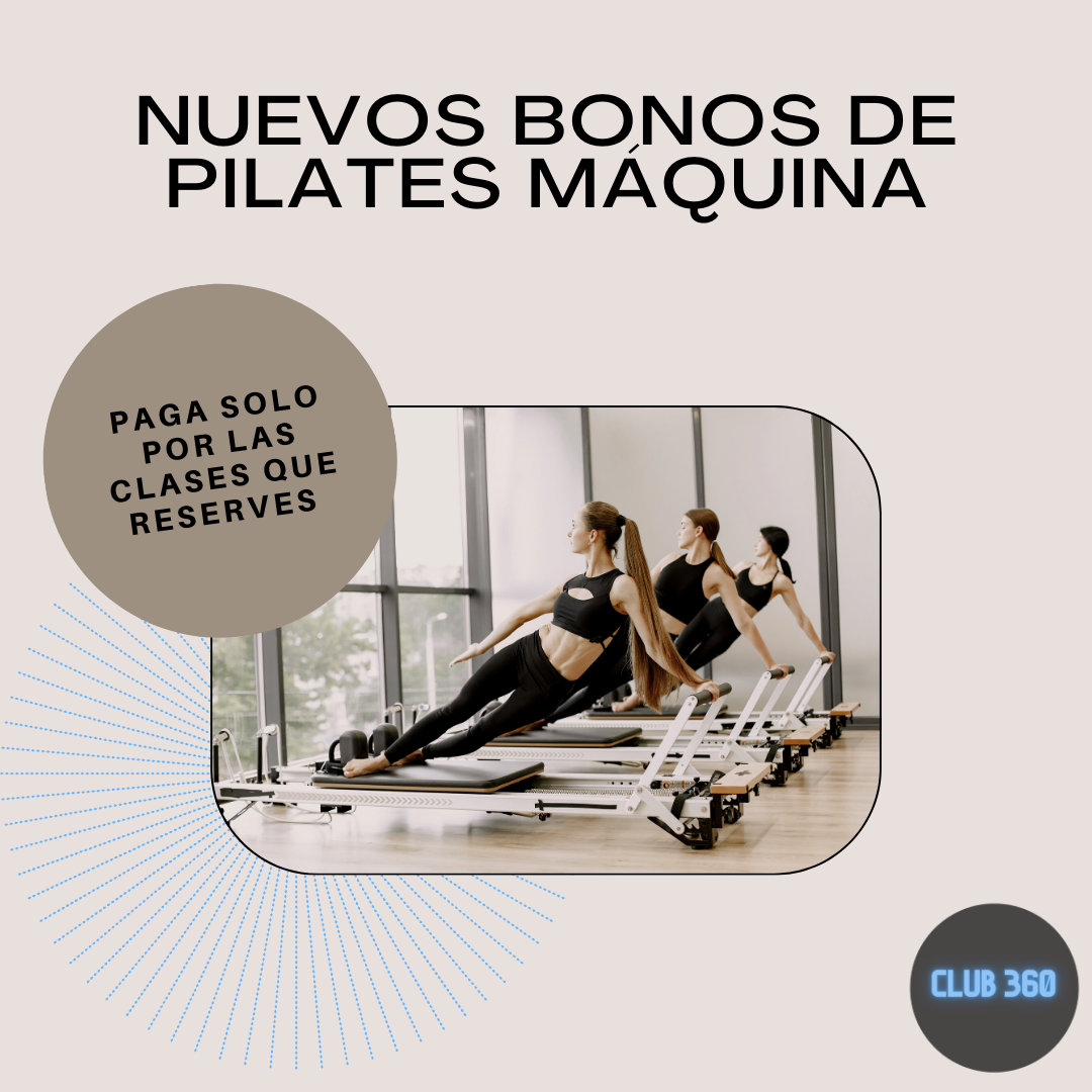 Pilates con máquina mensual