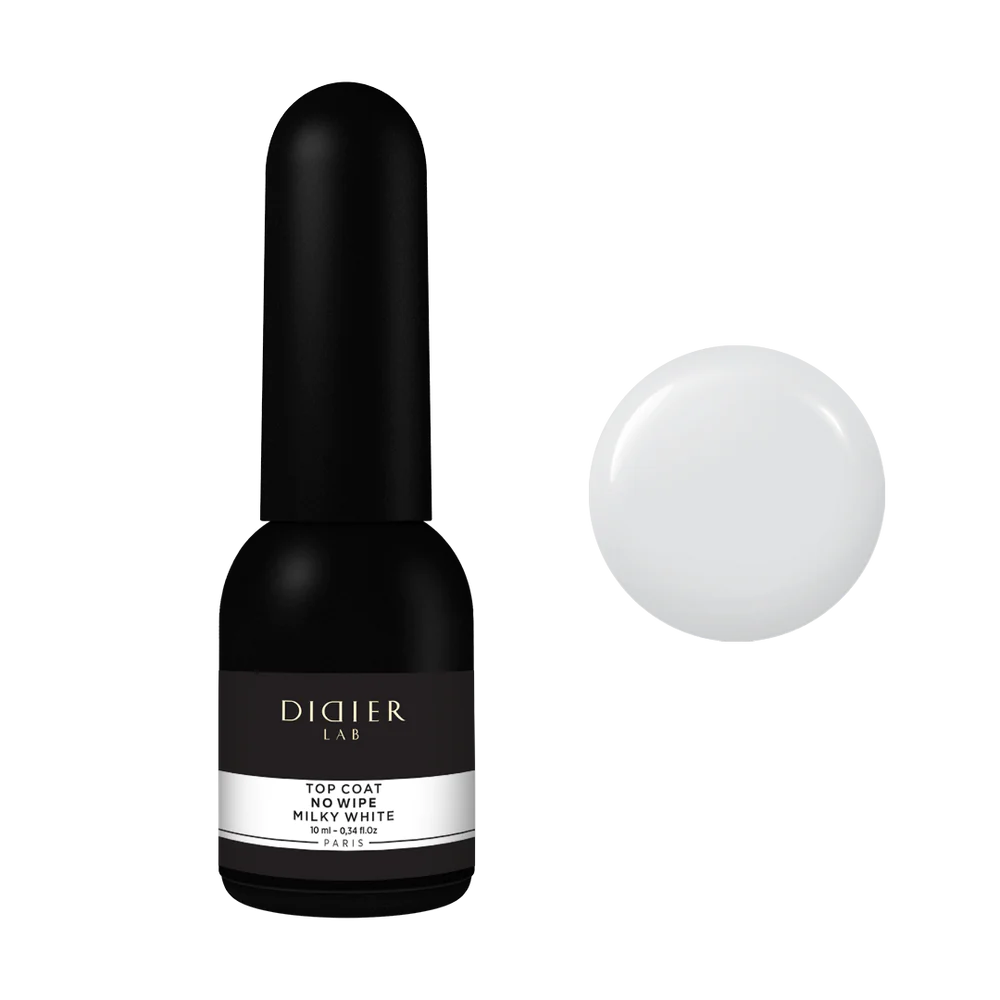 "DIDIER LAB" TOP COAT NO WIPE, MILKY WHITE, 10ML