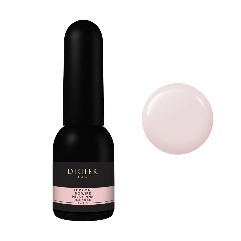 TOP COAT NO WIPE DIDIER LAB MILKY PINK 10ML