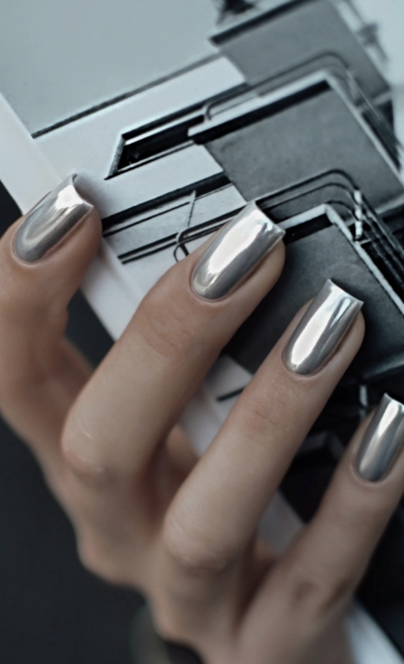 Mirror effect nail powder pigment