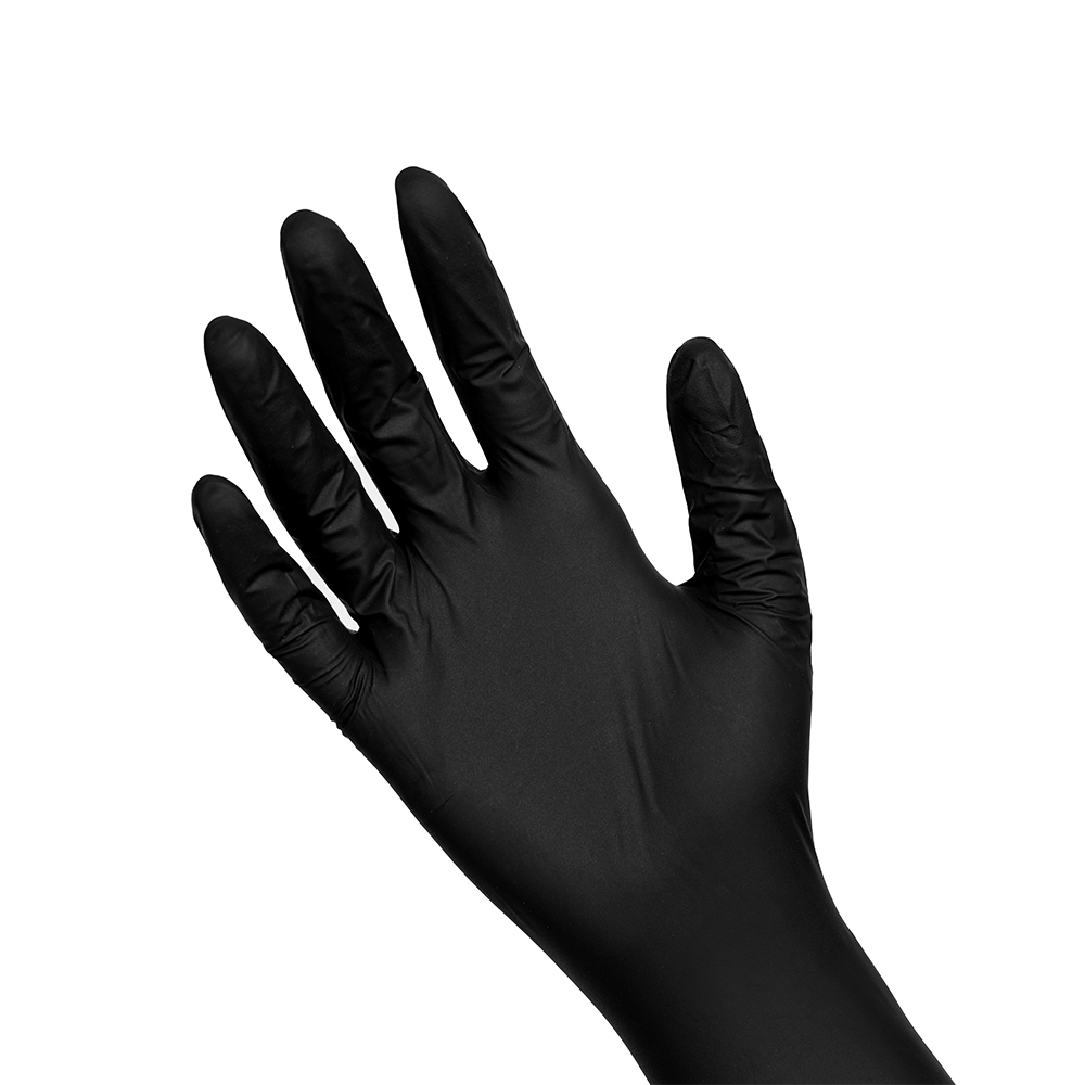 FOREAL Black Nitrile Gloves size M
