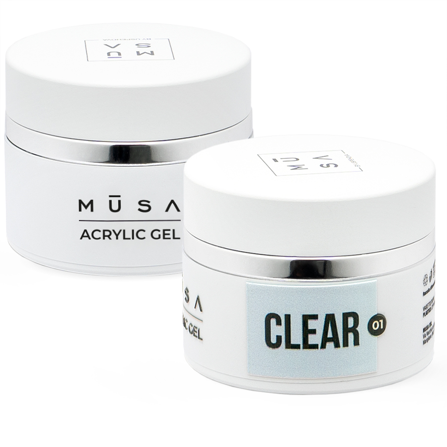 MUSA NAILS Acrylic gel CLEAR 01 - 50ml