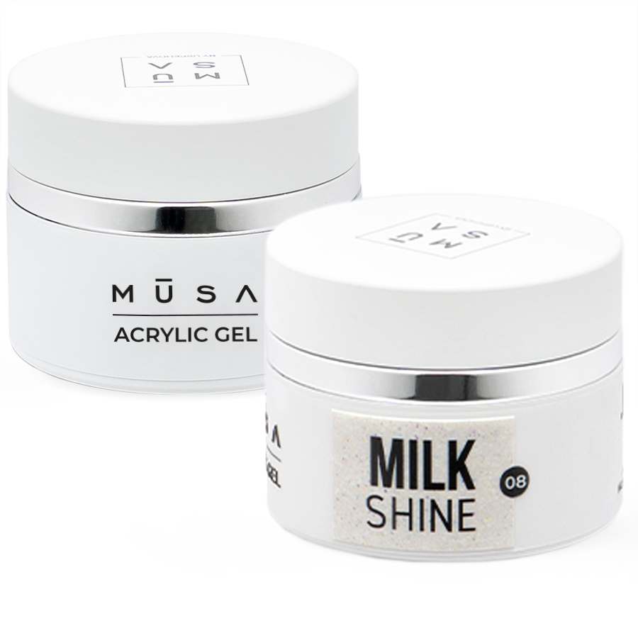 MUSA NAILS Acrylic gel MILK SHINE 08 - 15-35-50ml