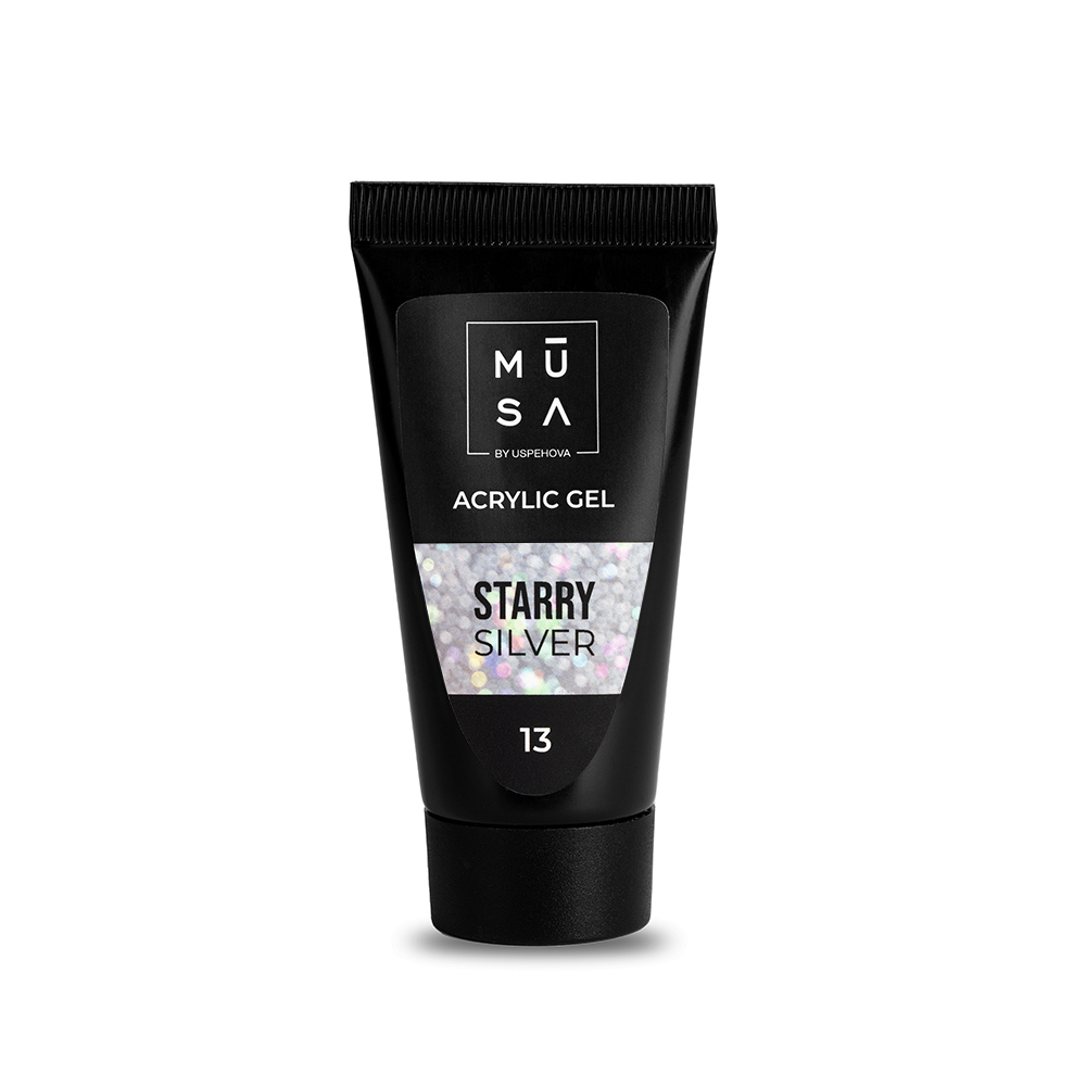 MUSA NAILS Acrylic gel STARRY SILVER 13 - 15-35ml