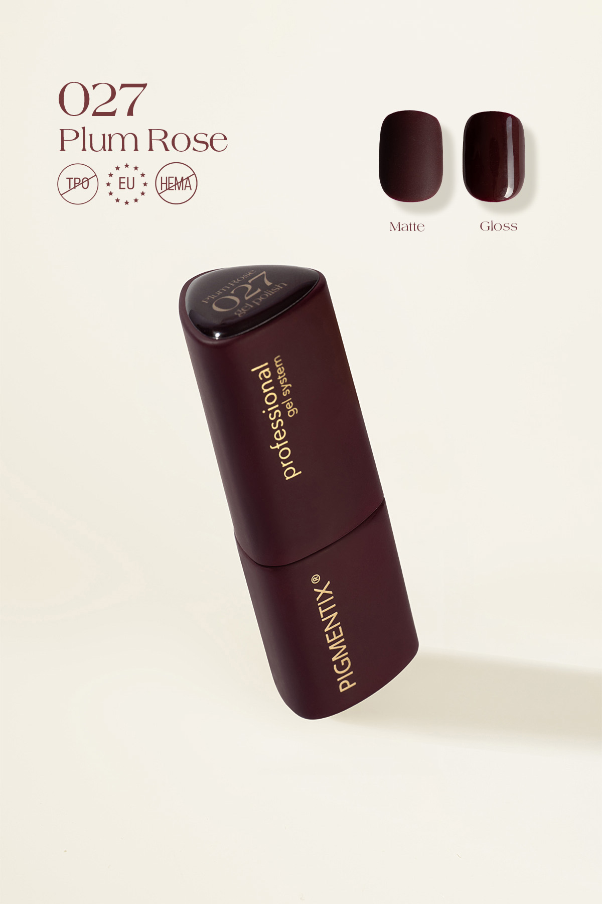 MŪSA NAILS PIGMENTIX® Plum Rose 027