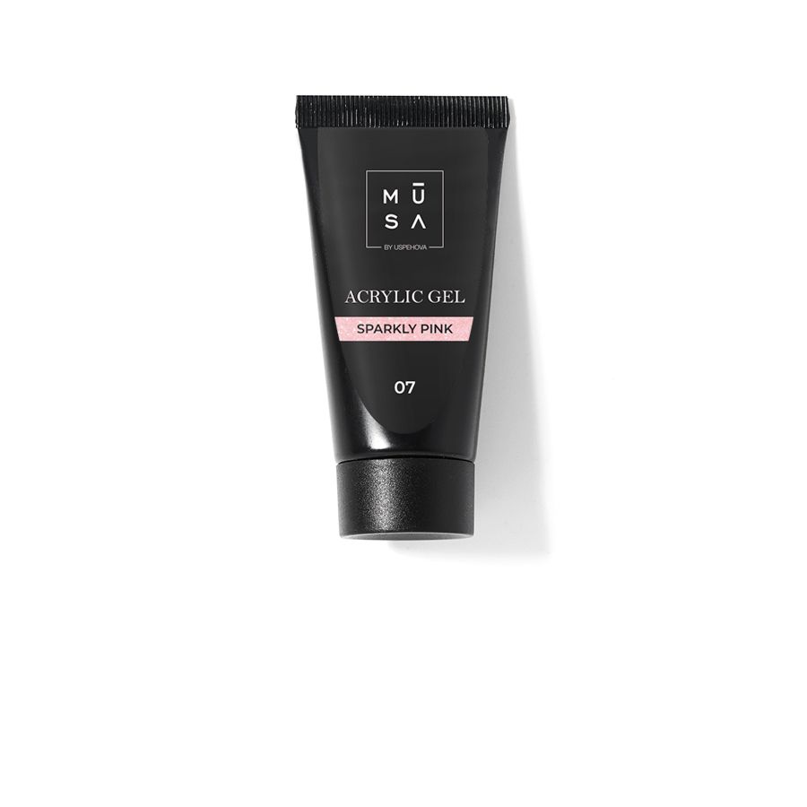 MUSA NAILS Acrylic gel SPARKLY PINK 07 - 15-35-50ml